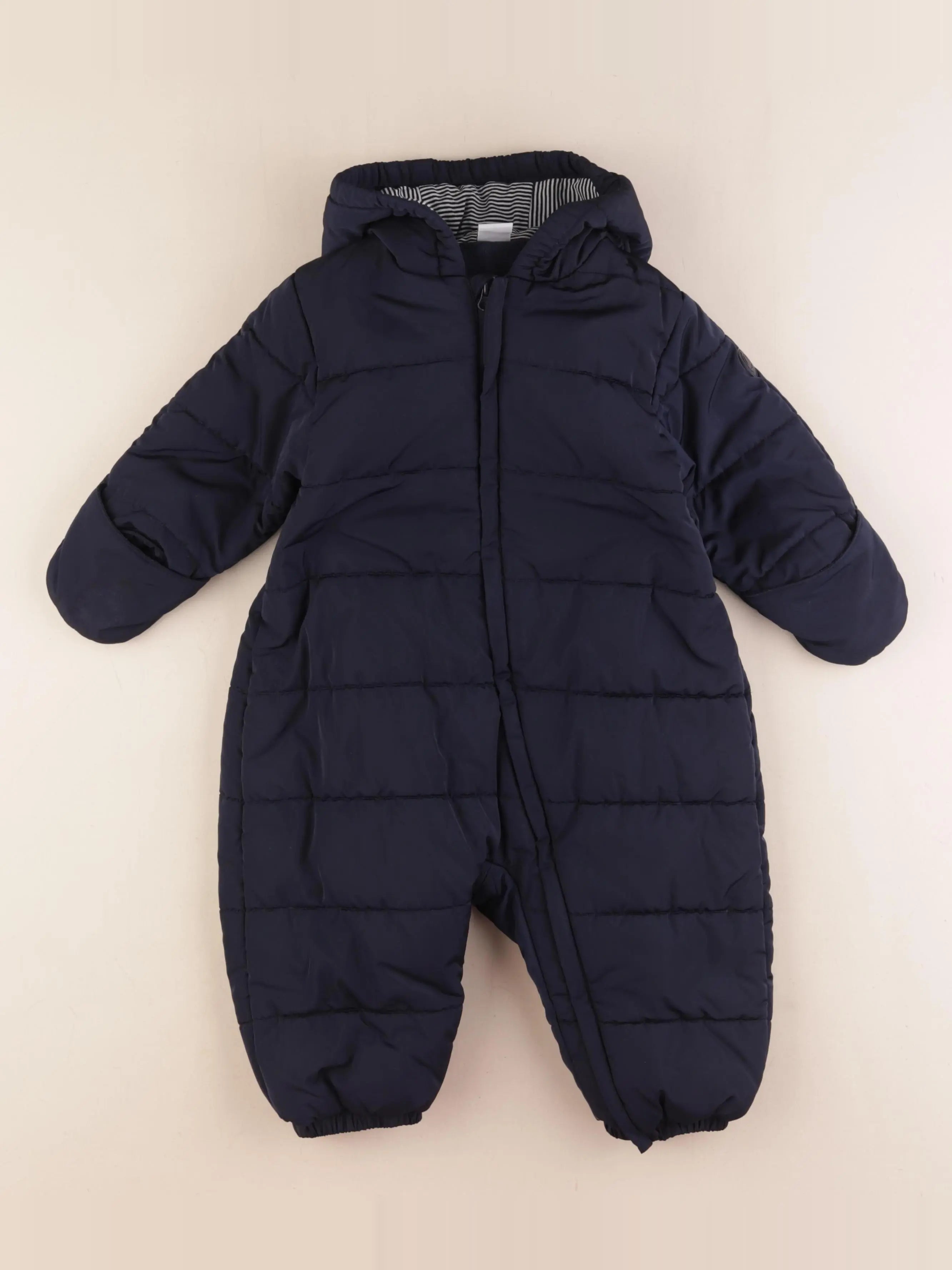 Petit Bateau - combi-pilote bleu - 18 mois