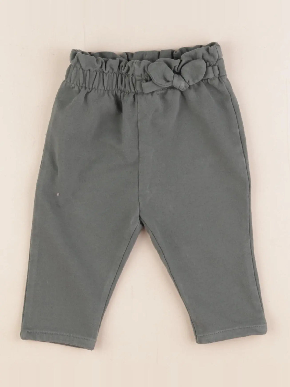 Vertbaudet - pantalon vert - 6 mois