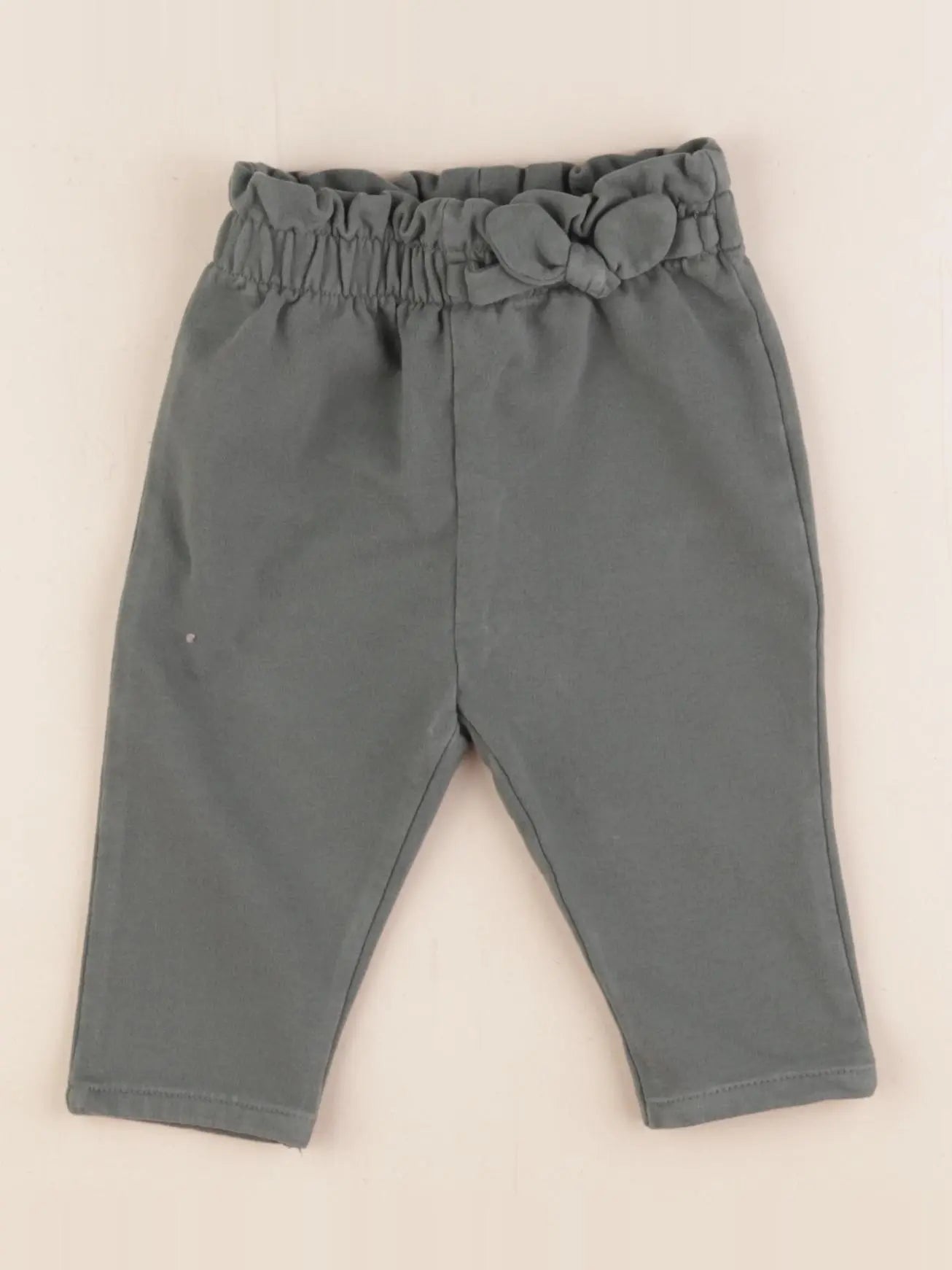 Vertbaudet - pantalon vert - 6 mois
