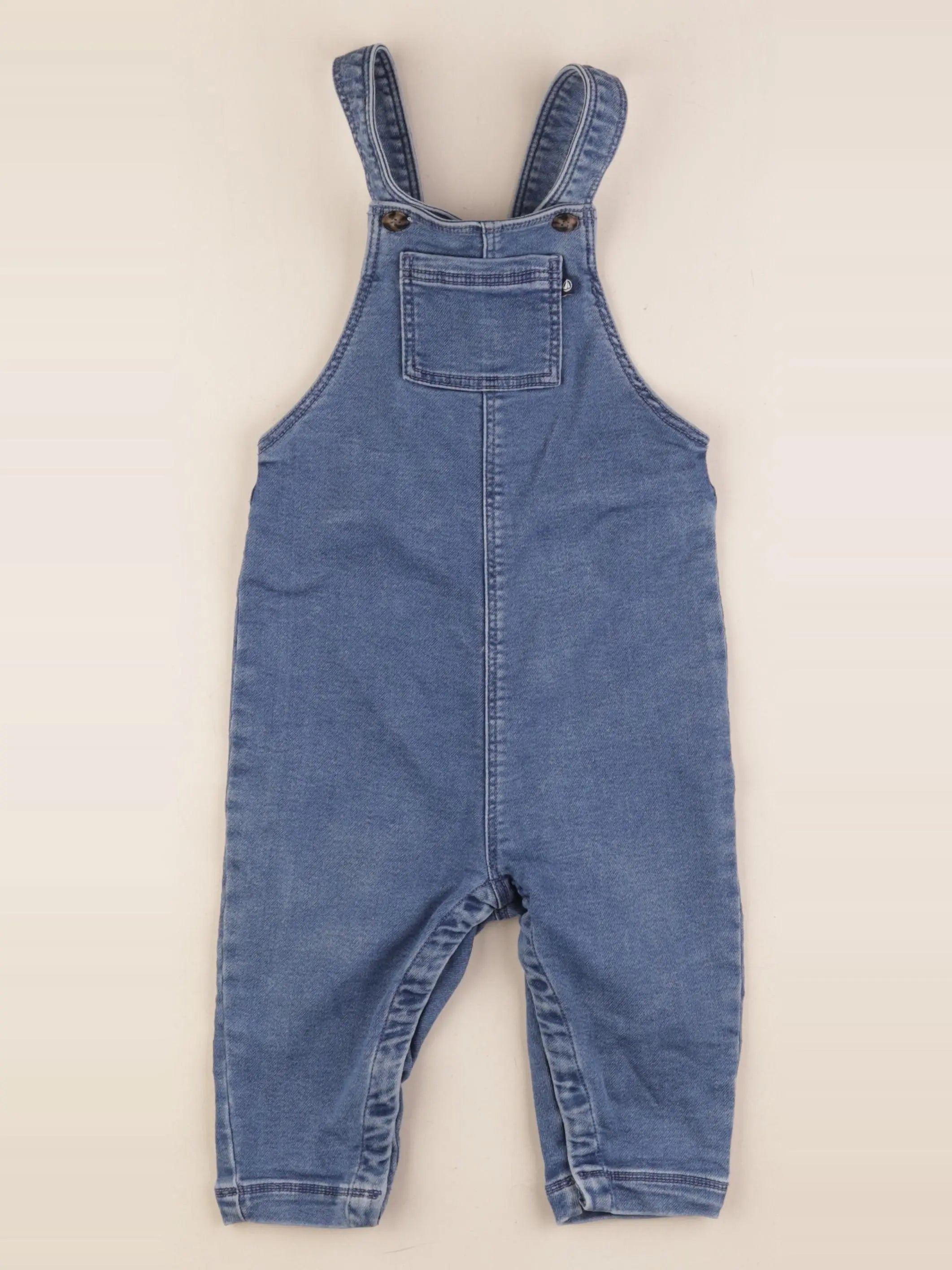 Petit Bateau - salopette bleu - 24 mois