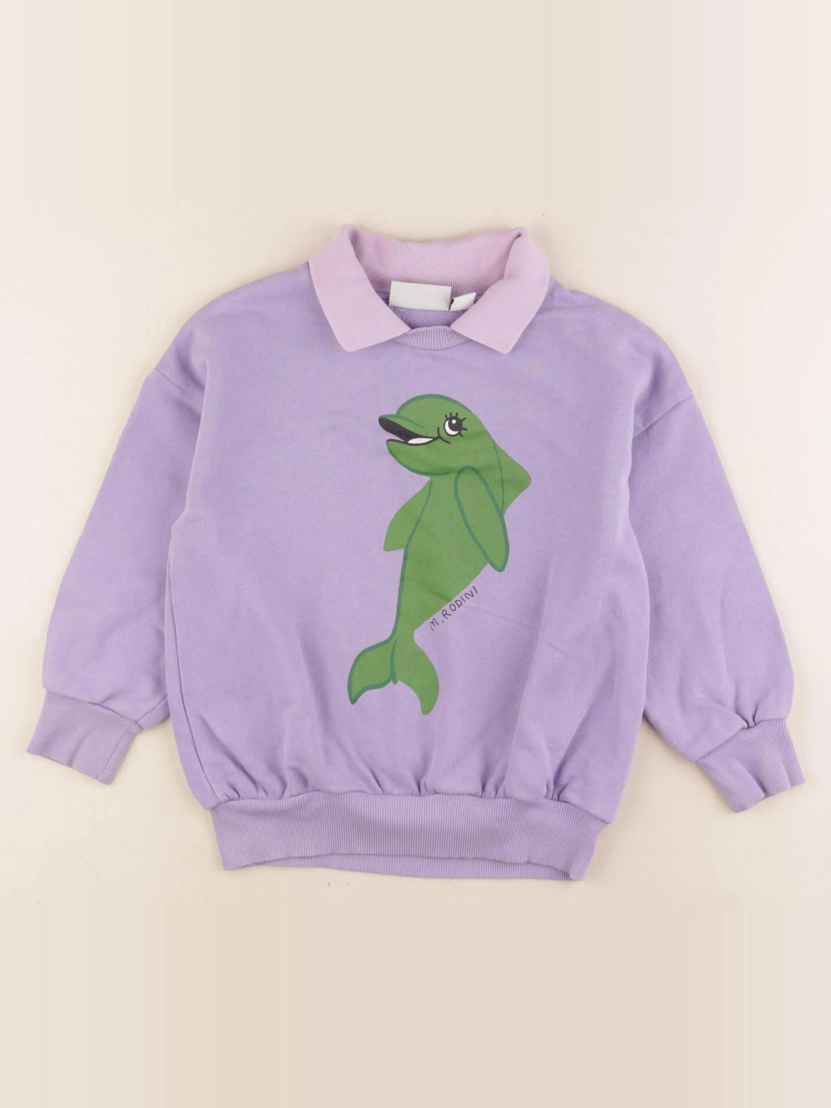 Mini Rodini - sweat violet - 6/7 ans