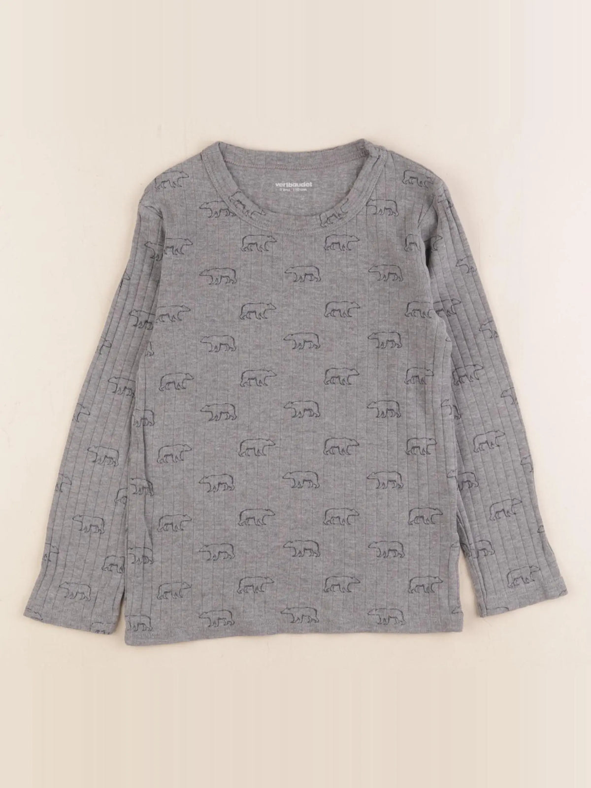 Vertbaudet - maillot de corps gris - 5 ans