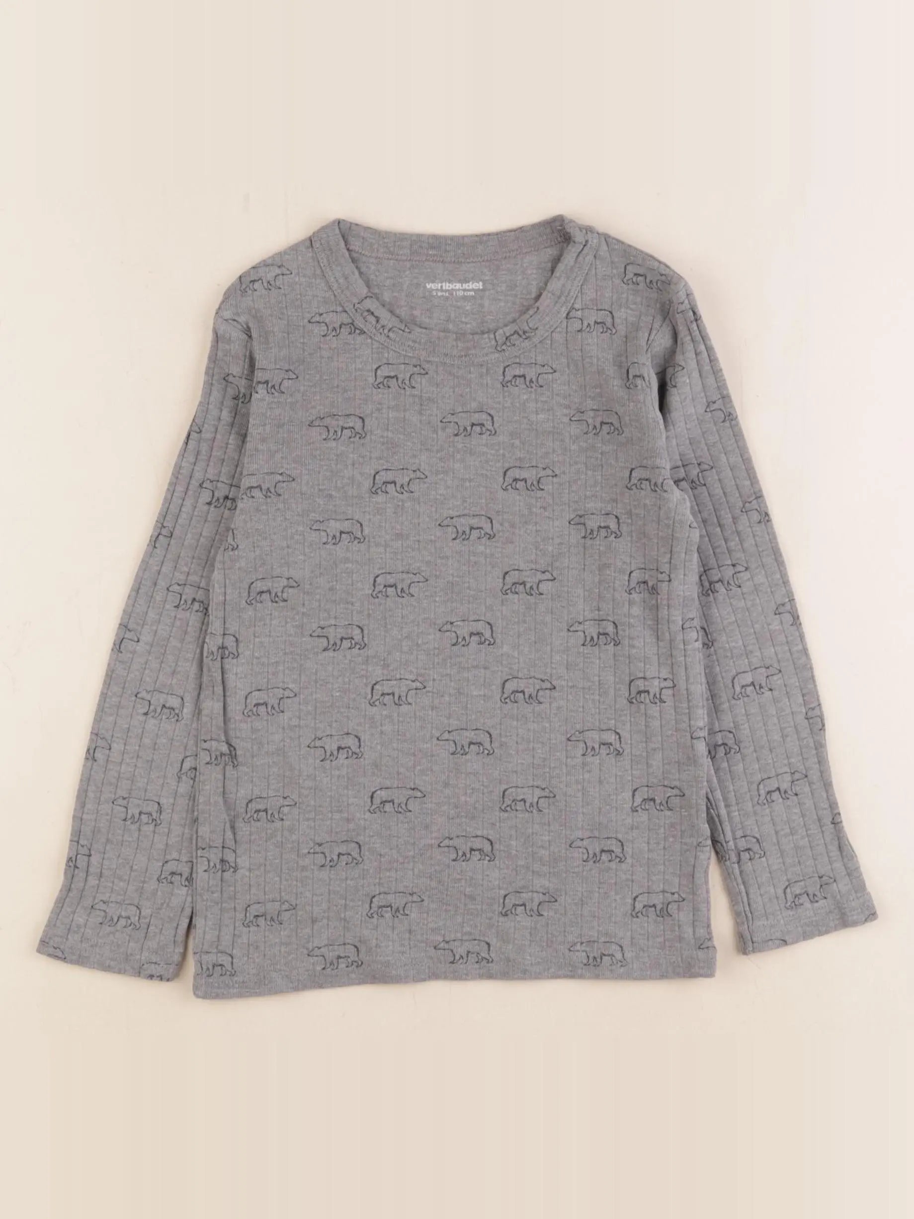 Vertbaudet - maillot de corps gris - 5 ans