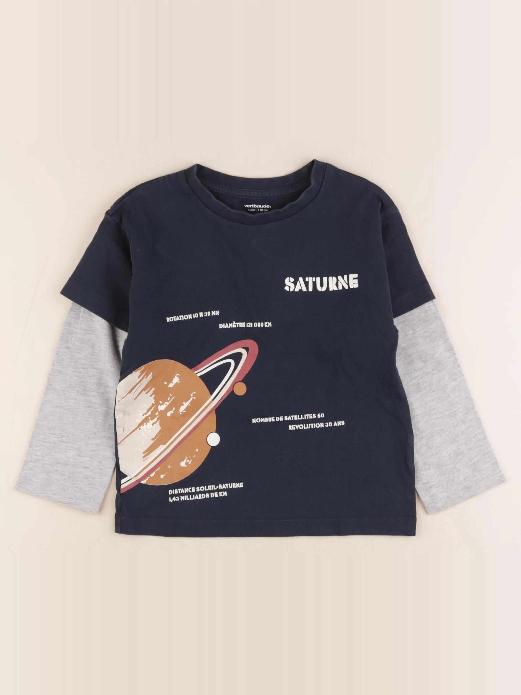 Vertbaudet - tee-shirt multicolore - 5 ans