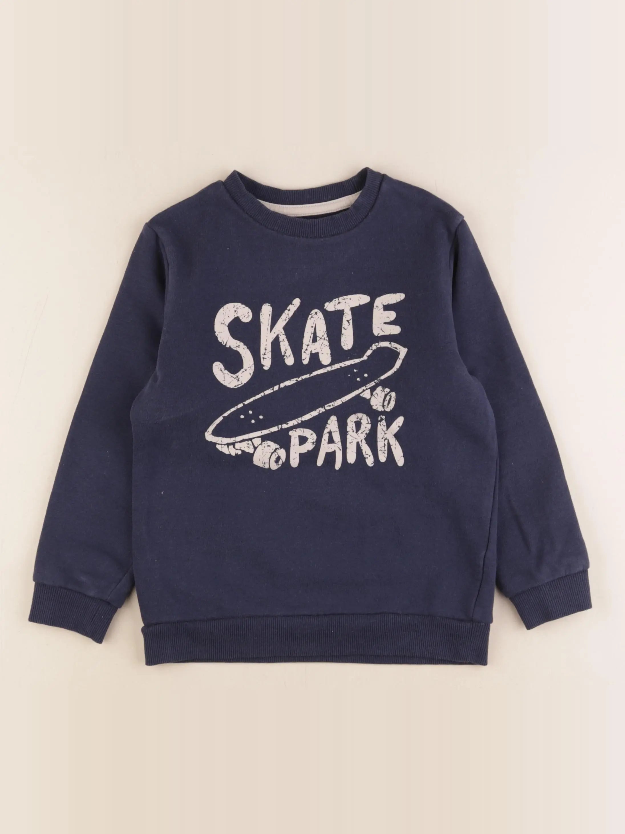 Vertbaudet - sweat bleu - 6 ans