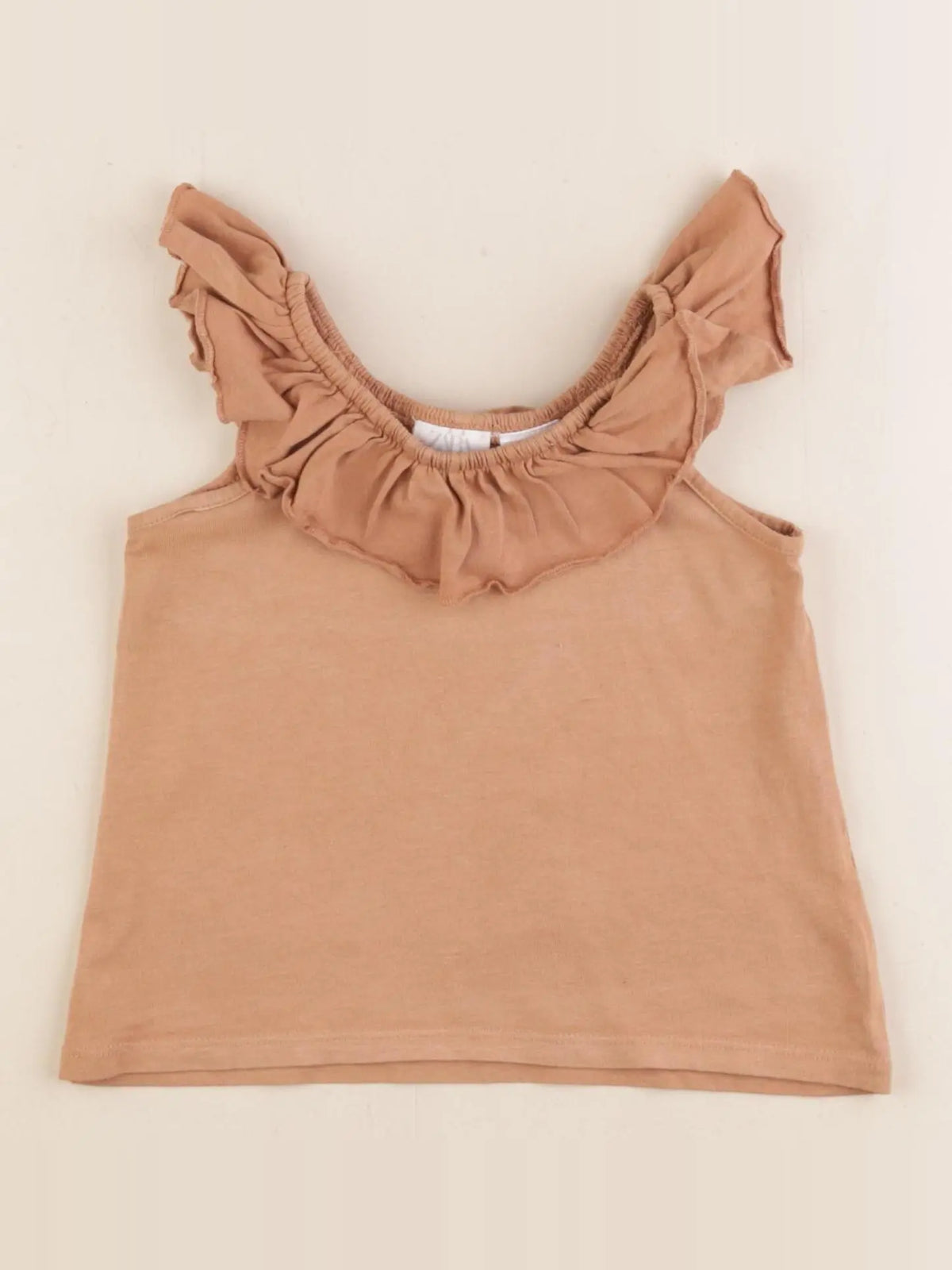 Zara - débardeur marron - 12/18 mois