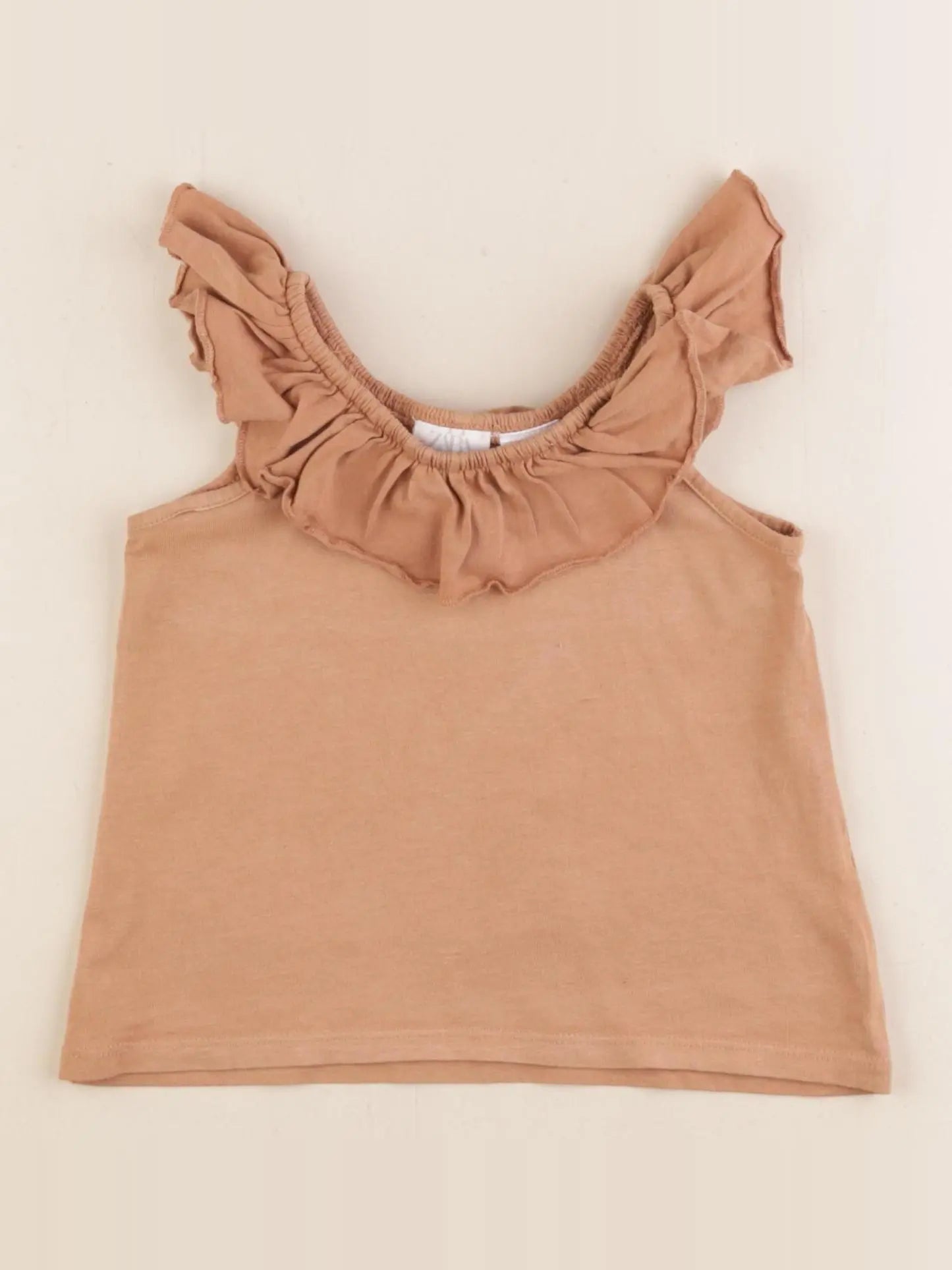 Zara - débardeur marron - 12/18 mois
