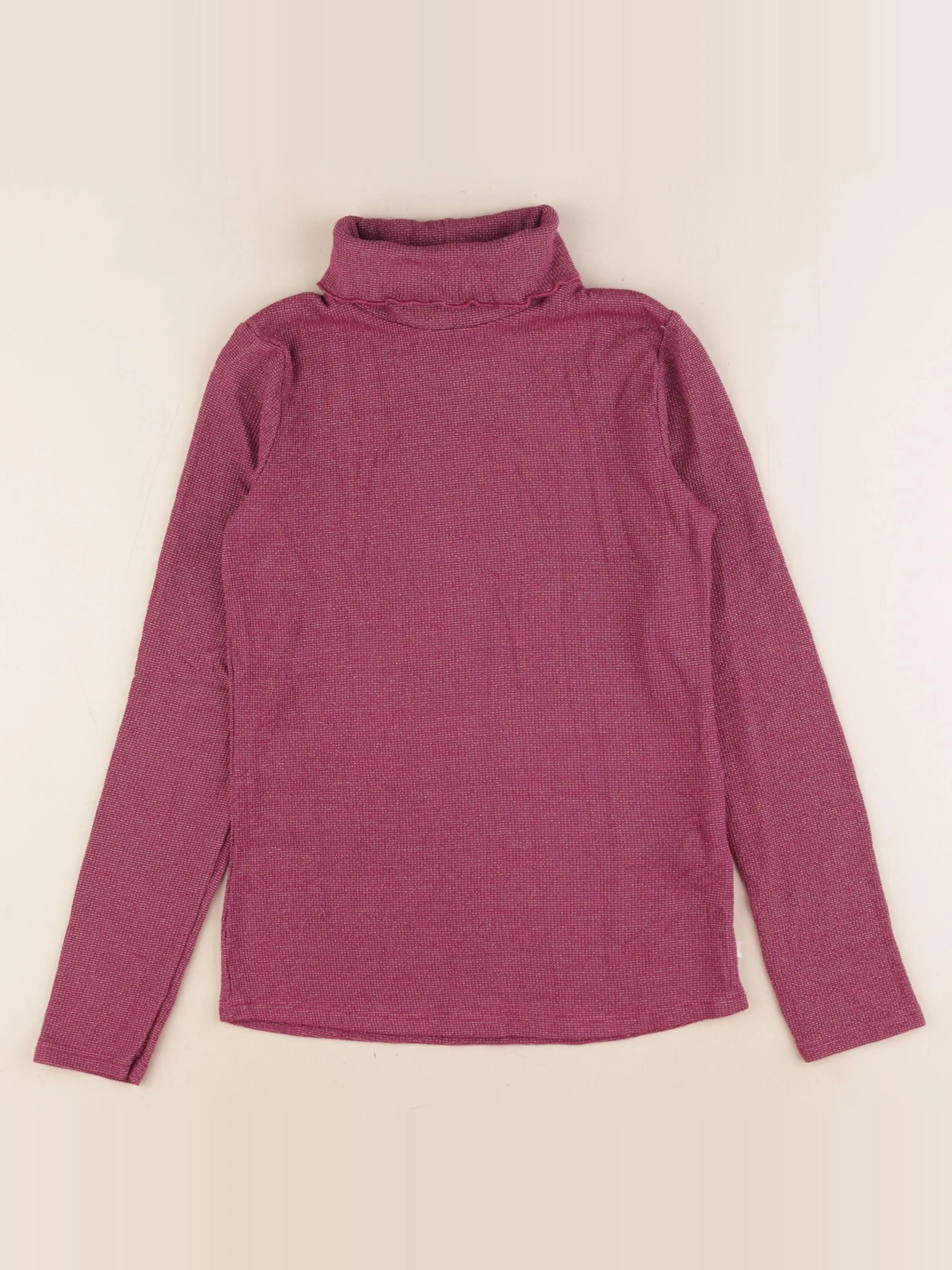 Okaidi - sous-pull violet, or - 10 ans