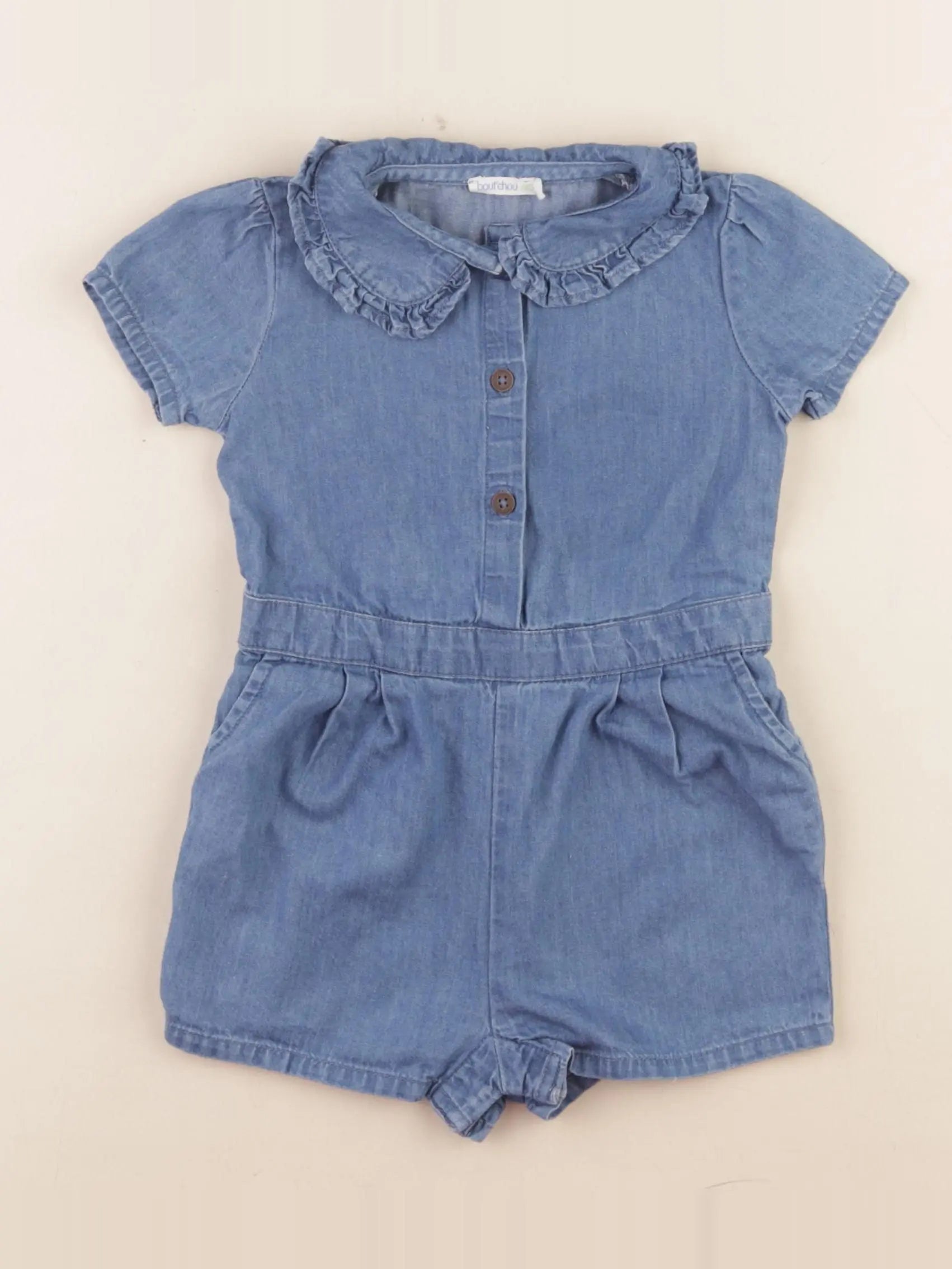 Boutchou - combinaison bleu - 9 mois