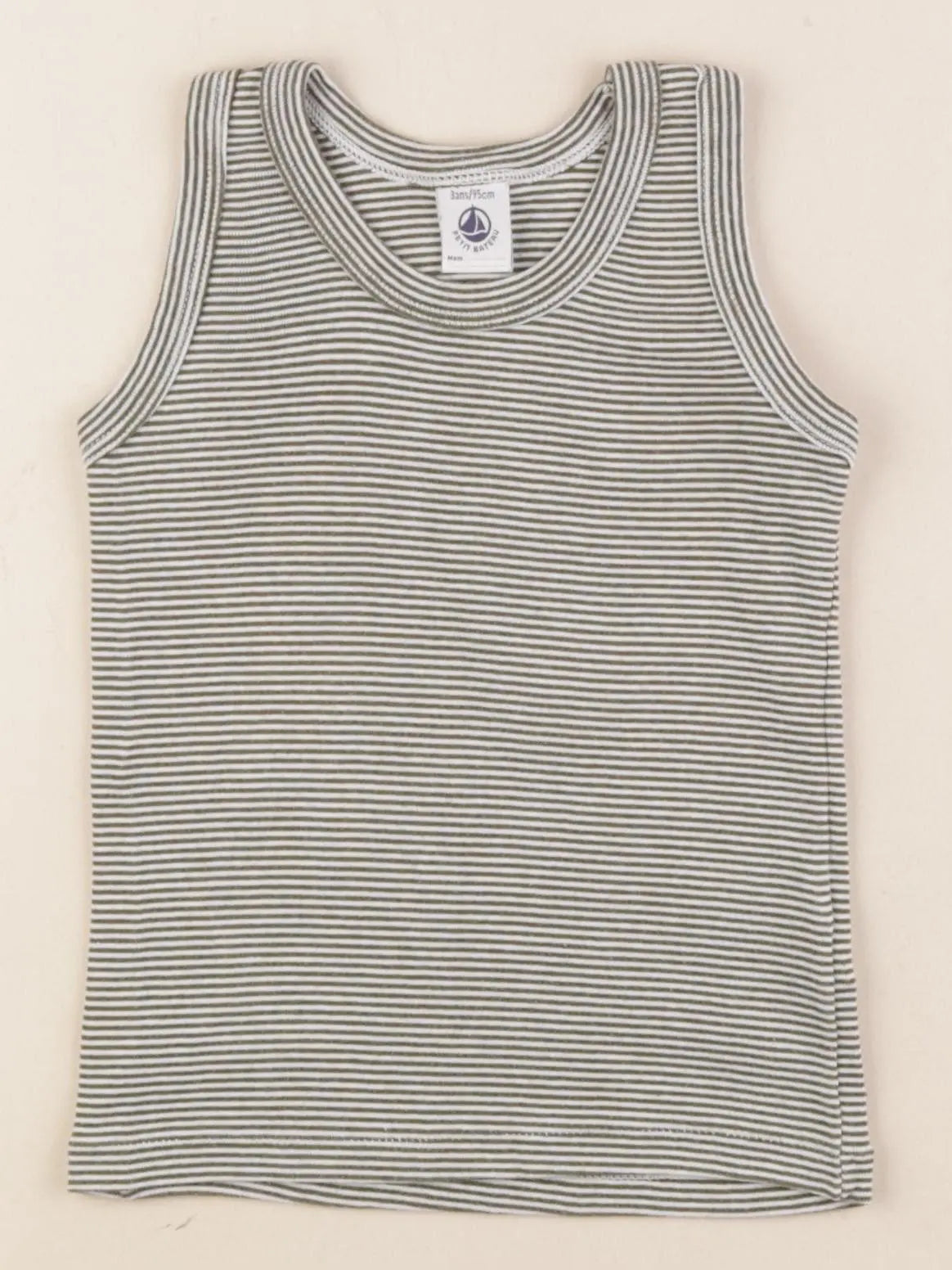 Petit Bateau - maillot de corps vert - 3 ans