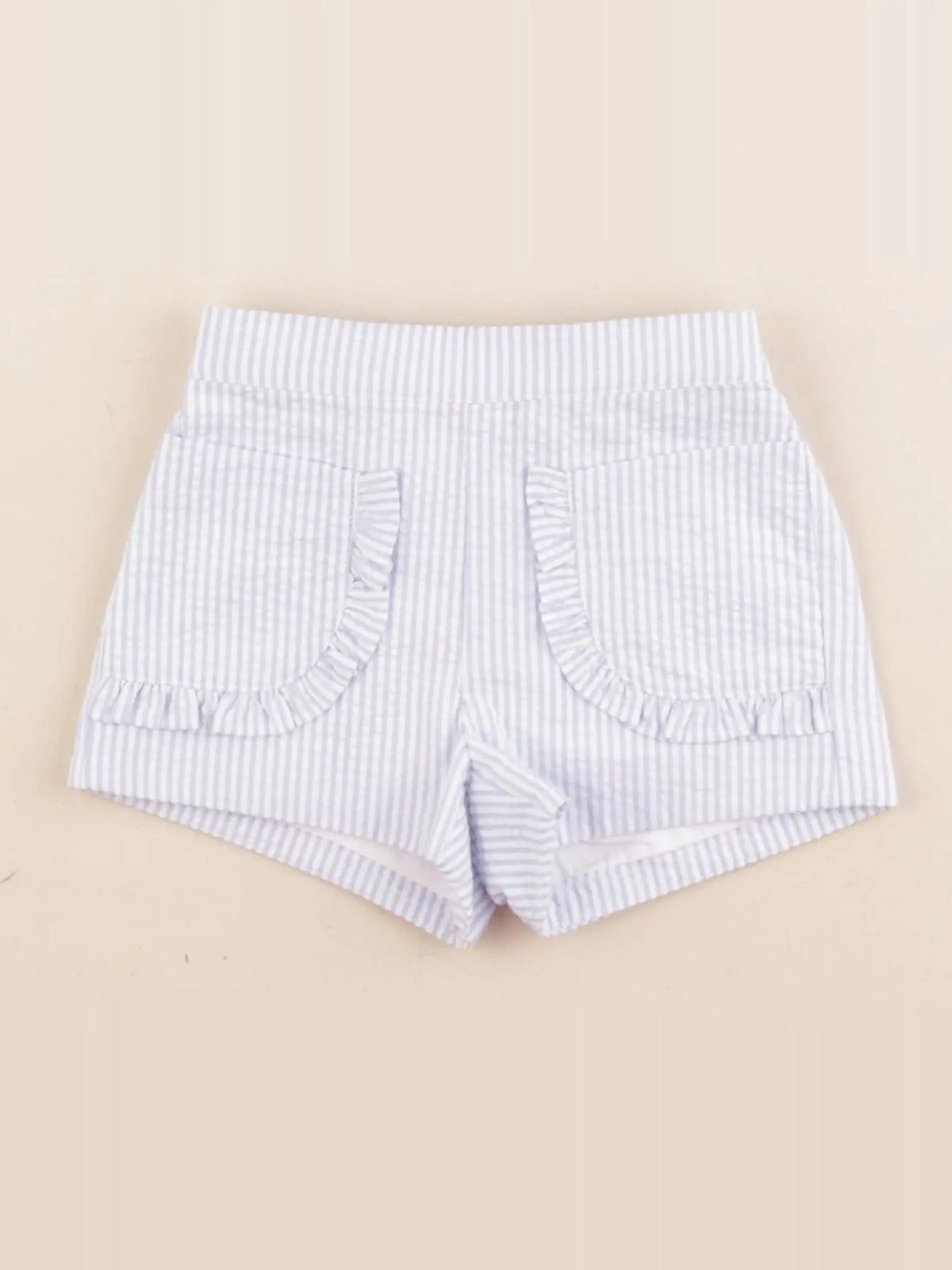 Jacadi - short blanc, bleu - 6 mois