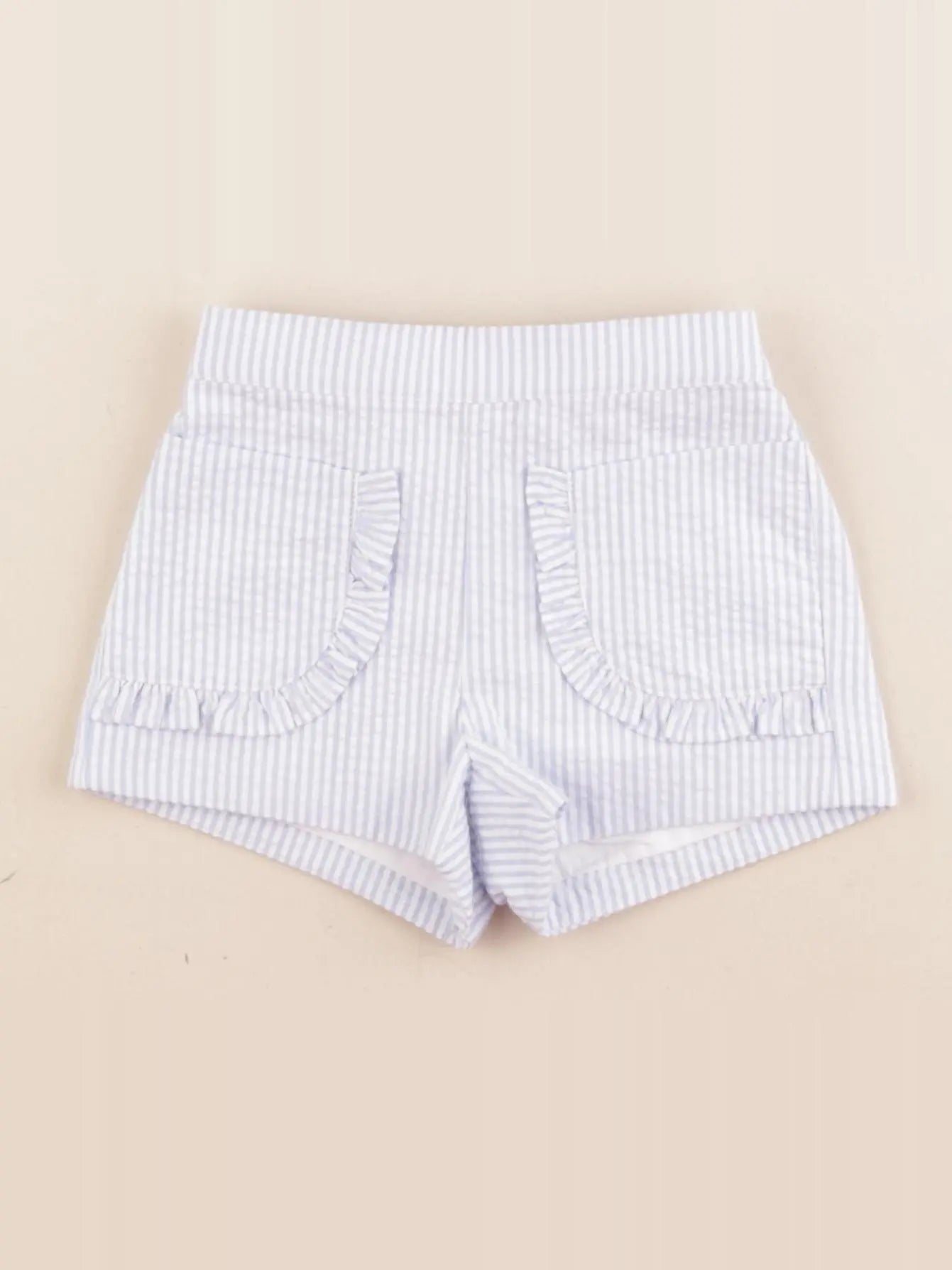 Jacadi - short blanc, bleu - 6 mois