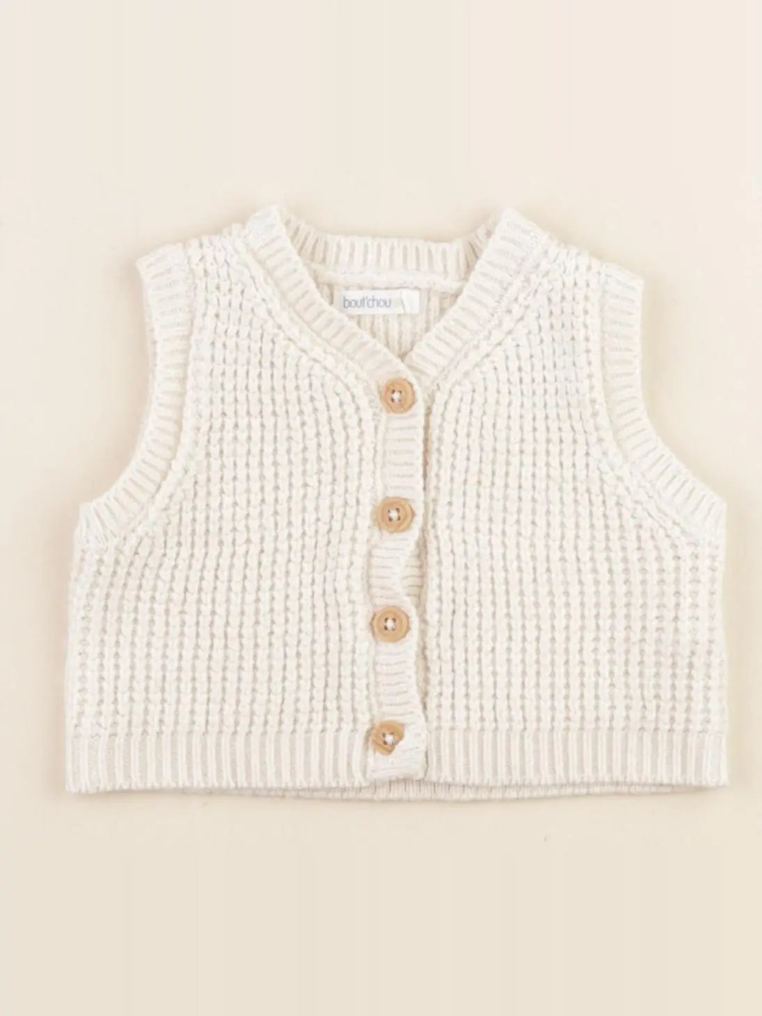 Boutchou - gilet beige - 6 mois