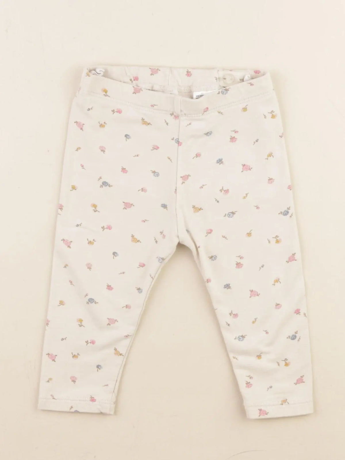 H&M - legging beige - 6/9 mois