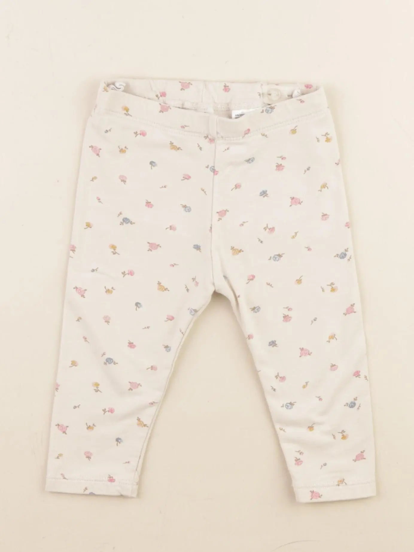 H&M - legging beige - 6/9 mois