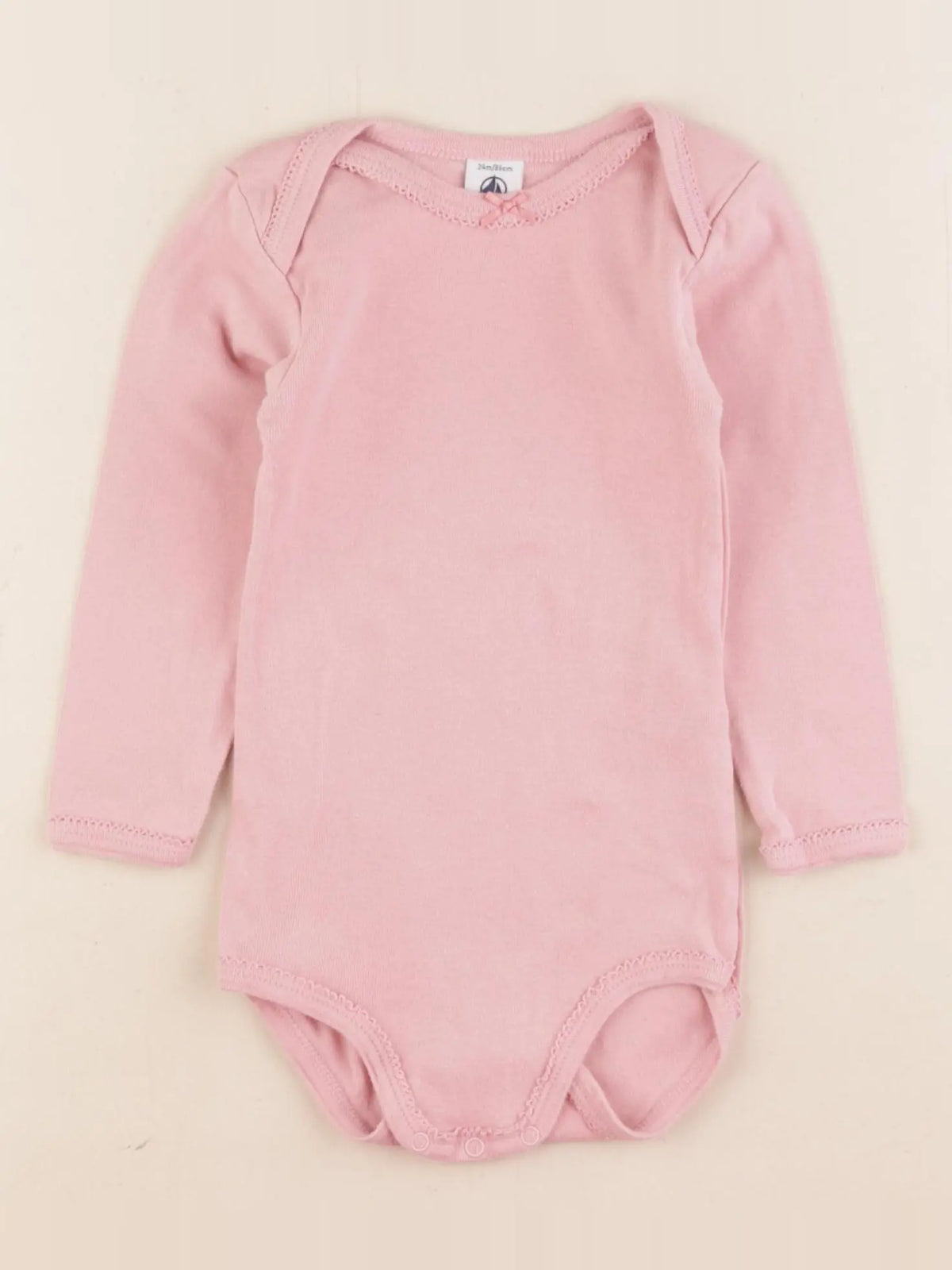 Petit Bateau - body rose - 24 mois