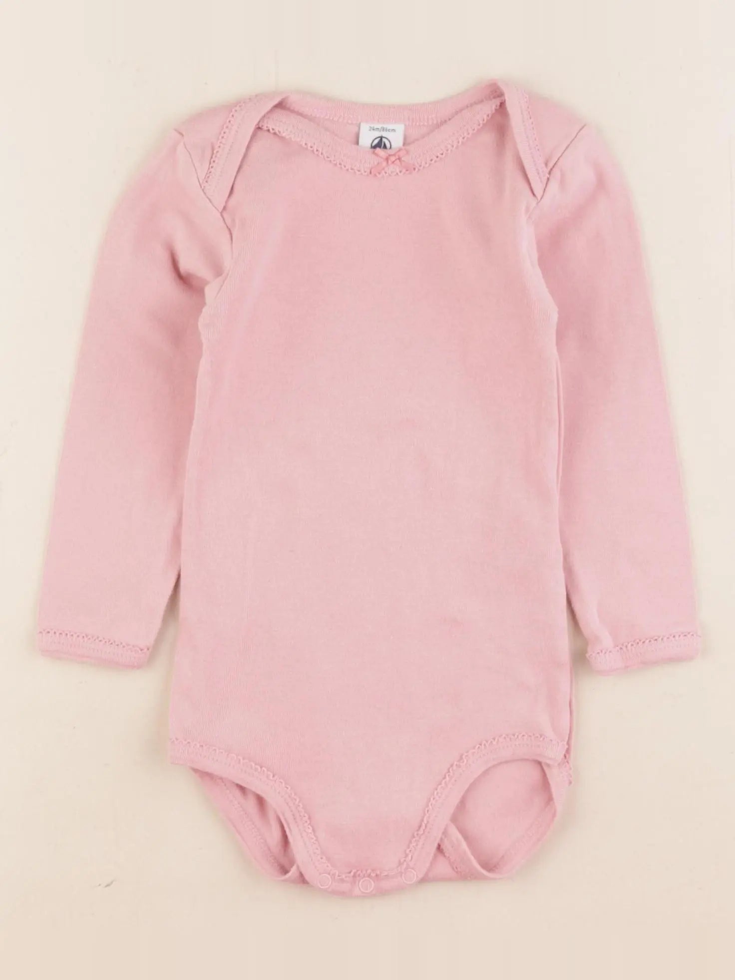 Petit Bateau - body rose - 24 mois