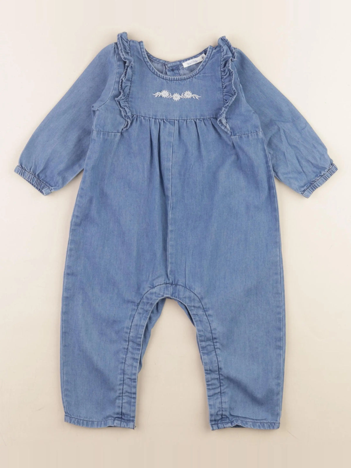 Boutchou - combinaison bleu - 12 mois