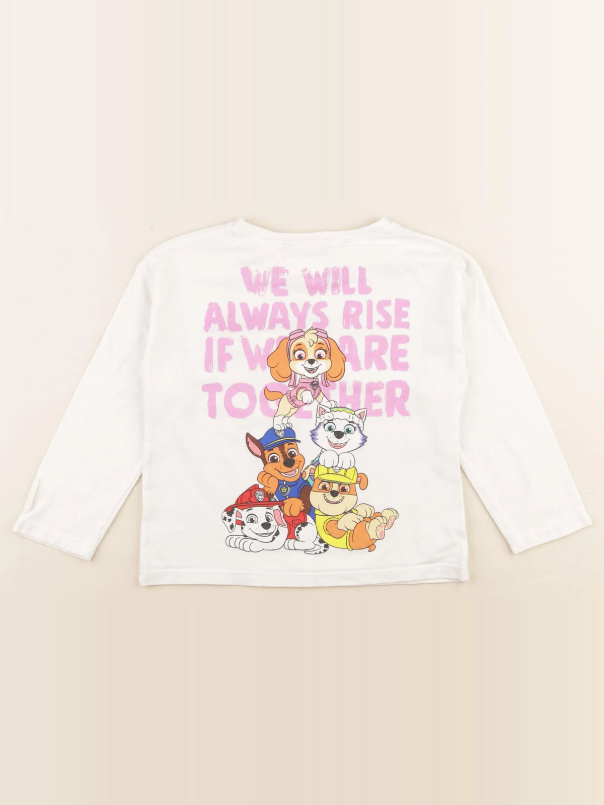 Zara - tee-shirt imprimé au dos beige - 4 ans