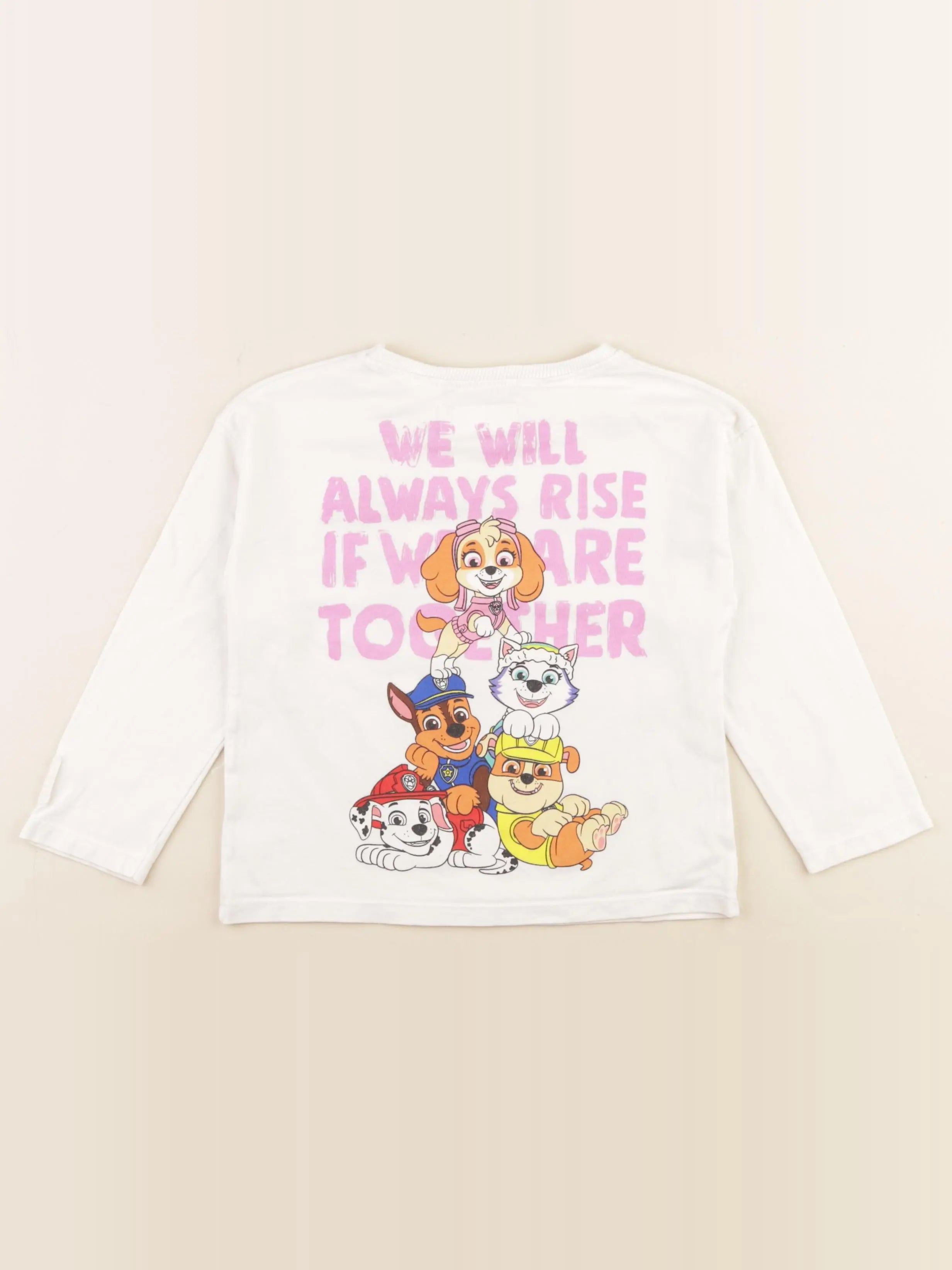 Zara - tee-shirt imprimé au dos beige - 4 ans