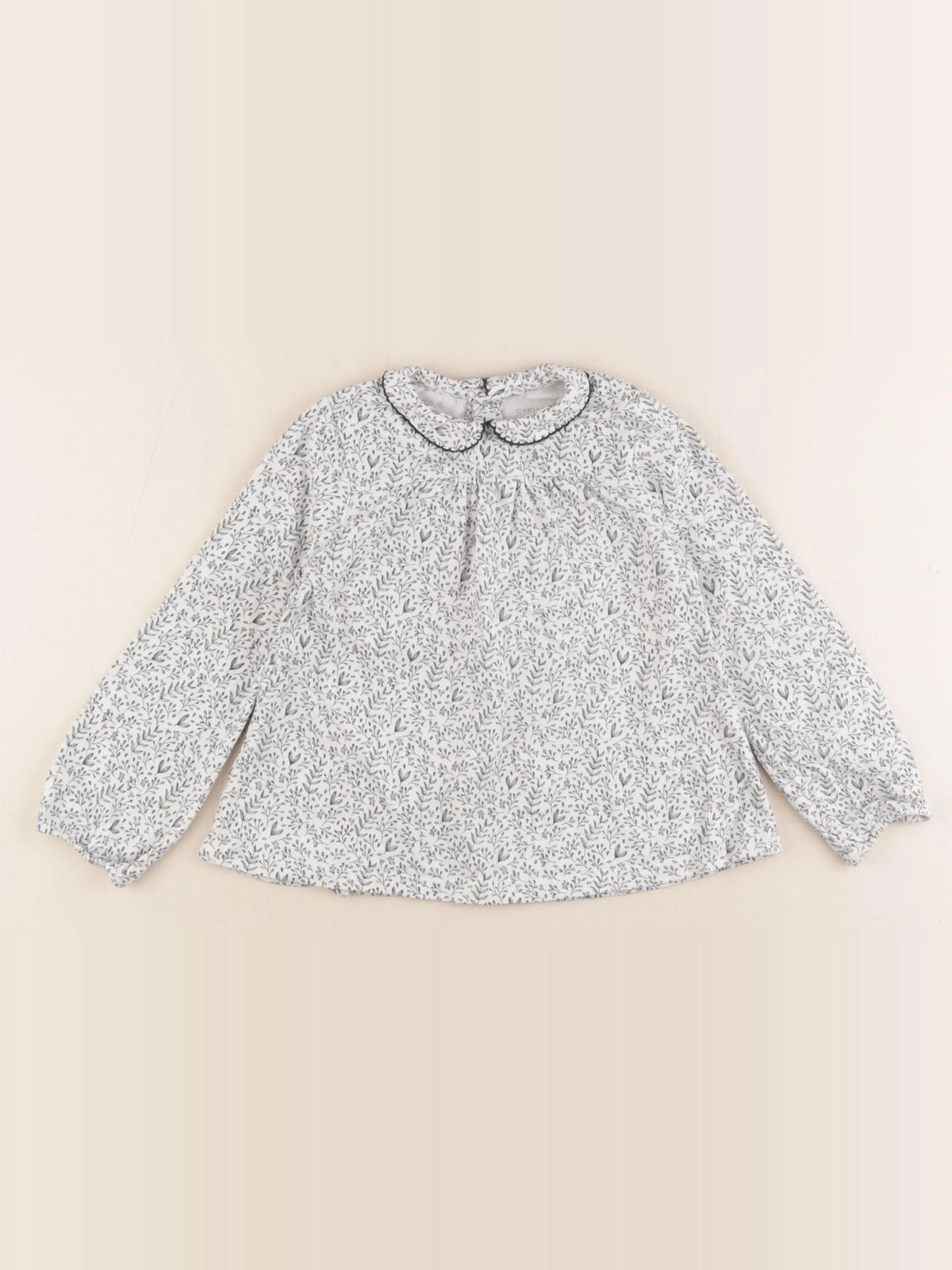 Cyrillus - tee-shirt blanc, bleu - 36 mois