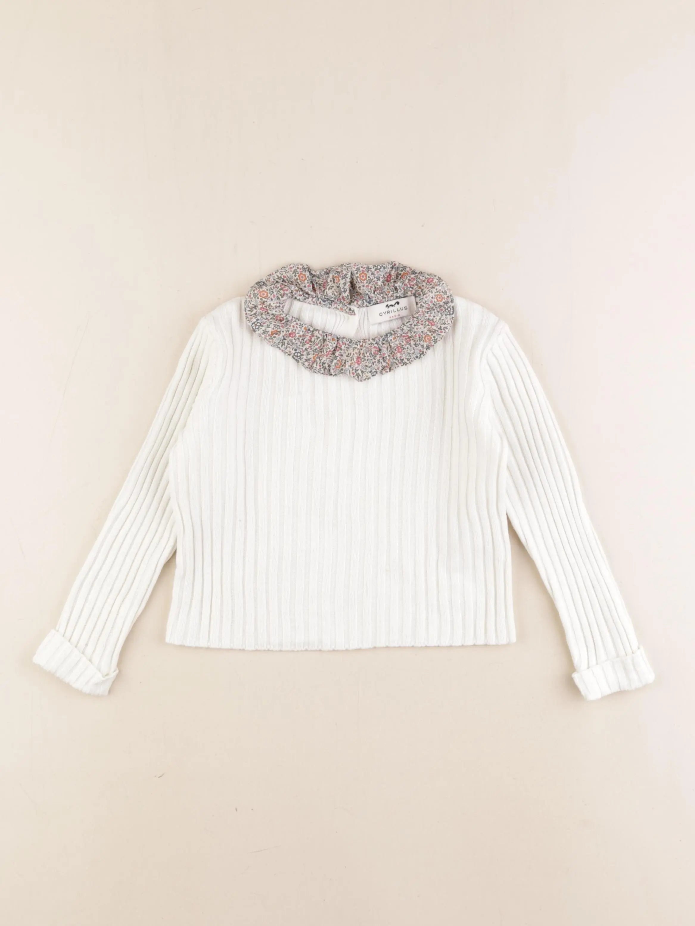 Cyrillus - pull blanc - 24 mois
