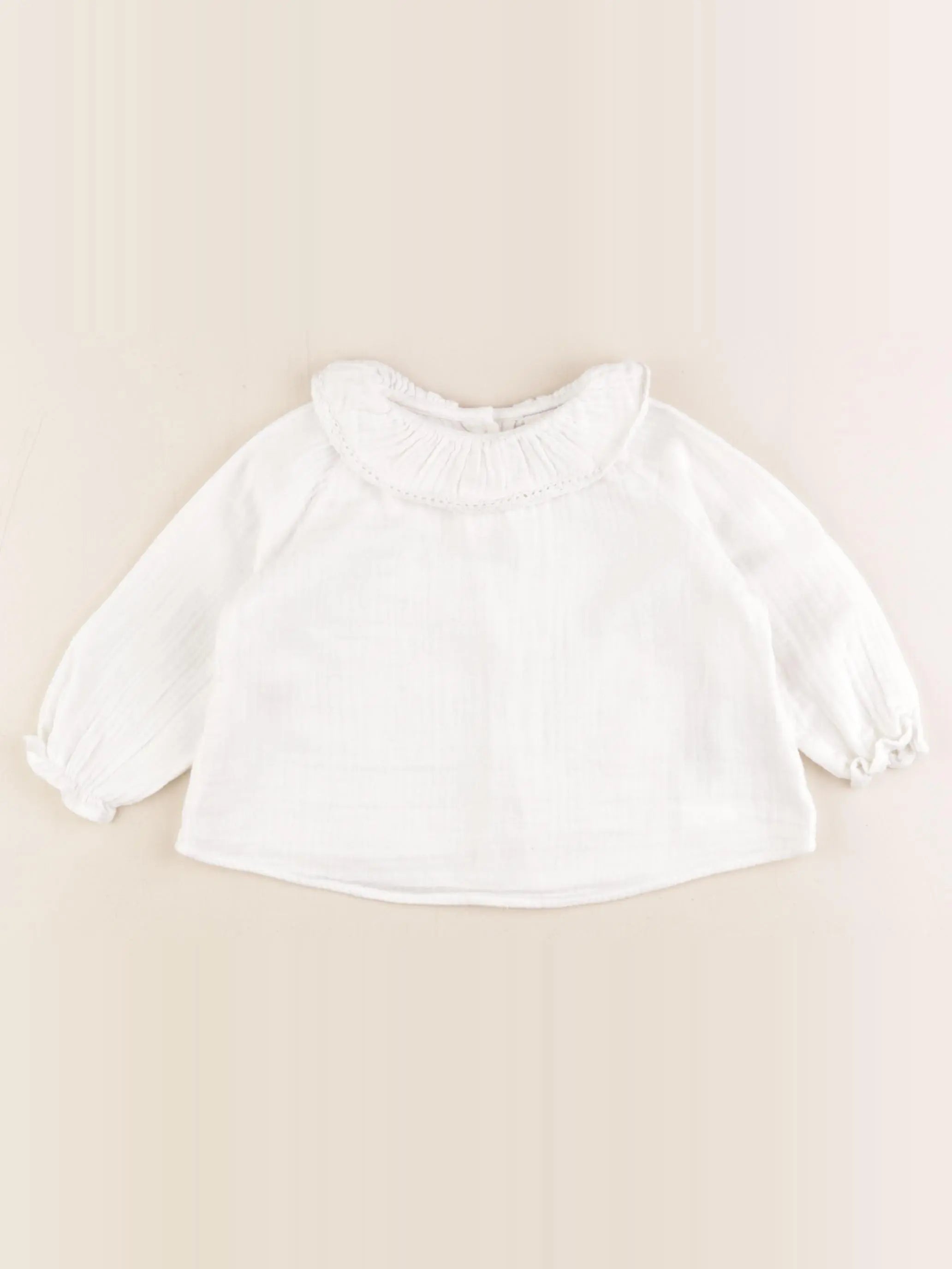 Cyrillus - blouse blanc - 12 mois