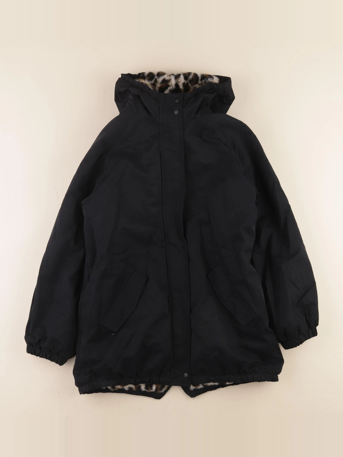 Vertbaudet - parka noir - 14 ans