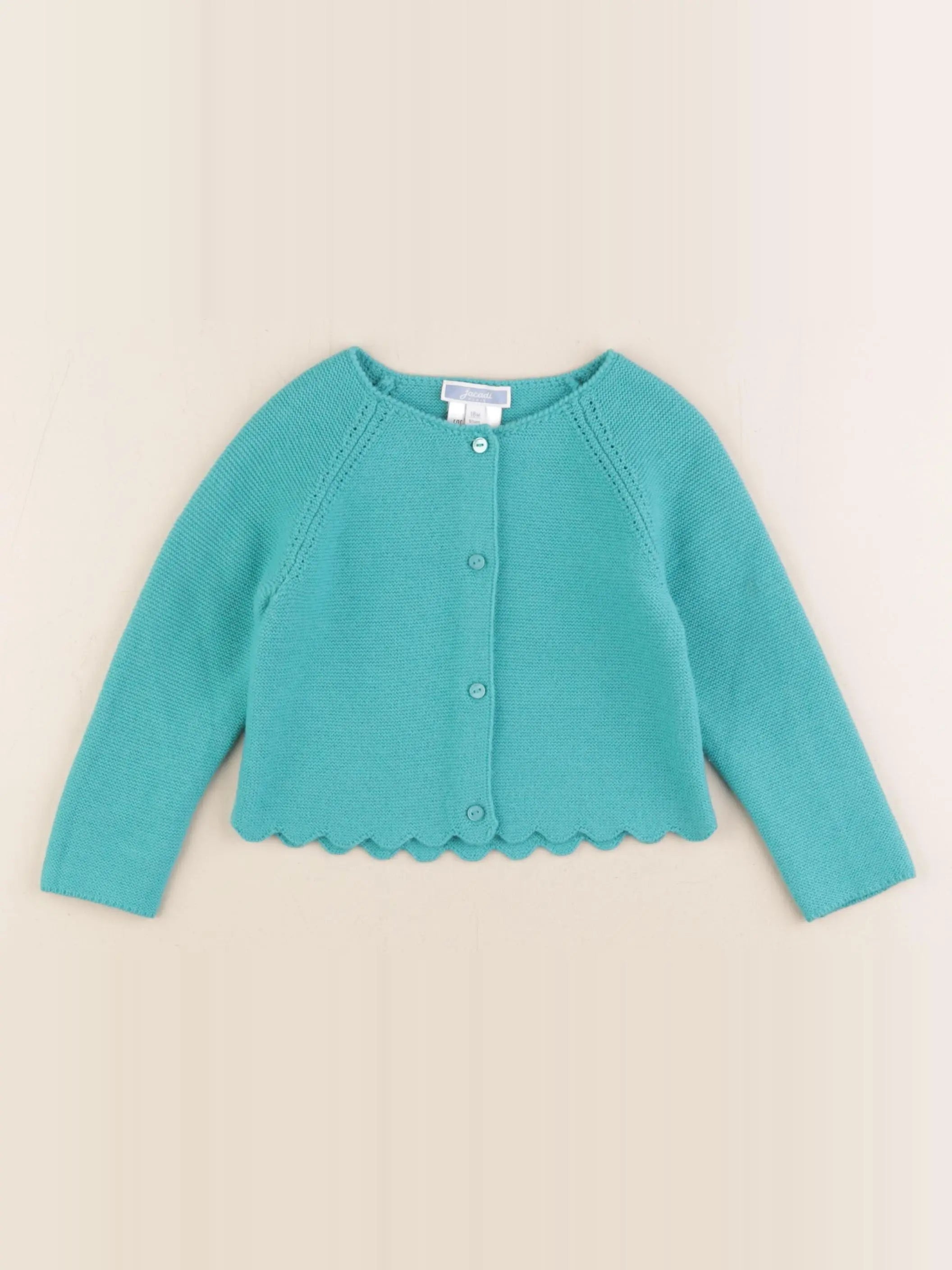 Jacadi - gilet vert - 18 mois