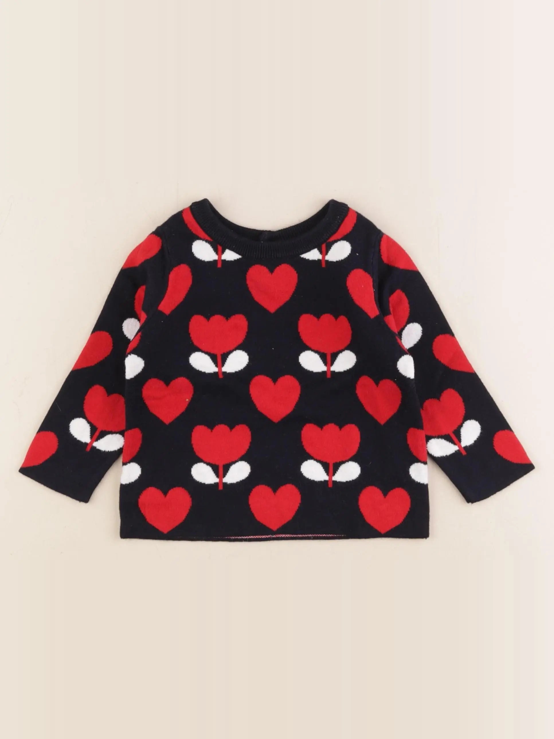 Jacadi - pull multicolore - 12 mois