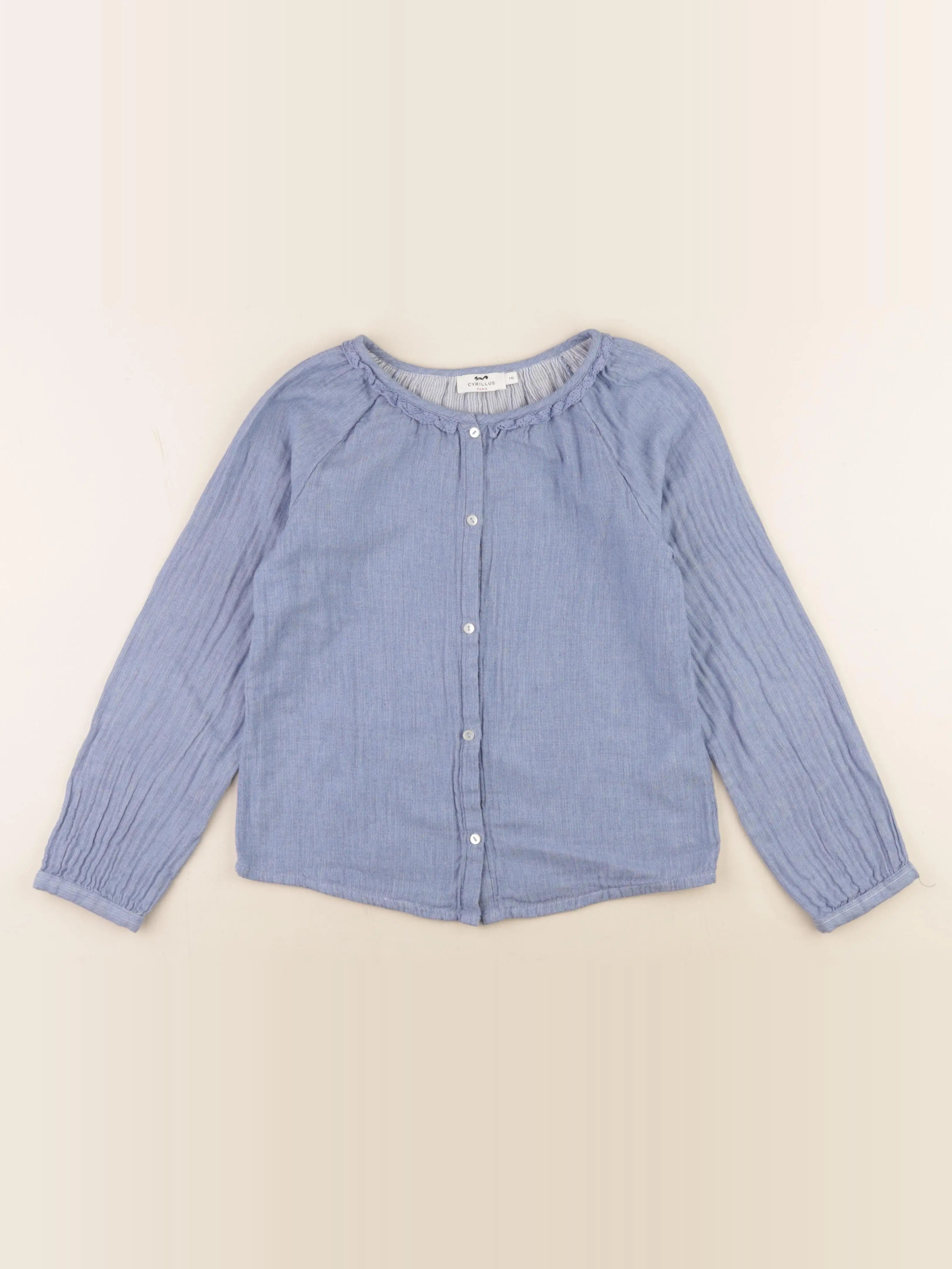 Cyrillus - blouse bleu - 10 ans