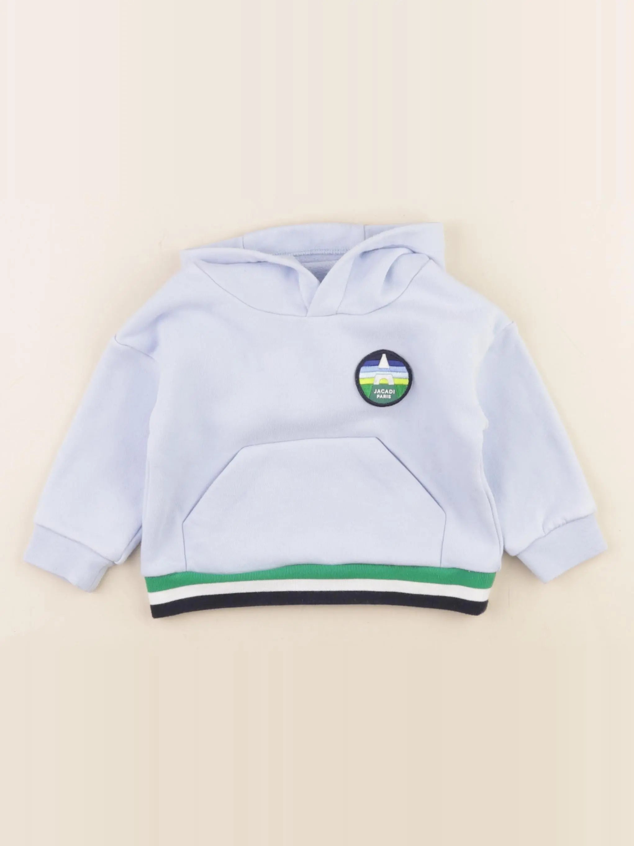 Jacadi - sweat bleu - 12 mois