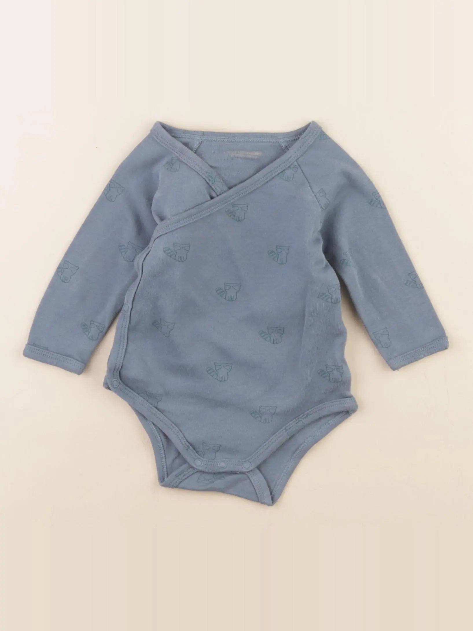 Vertbaudet - body bleu - 6 mois