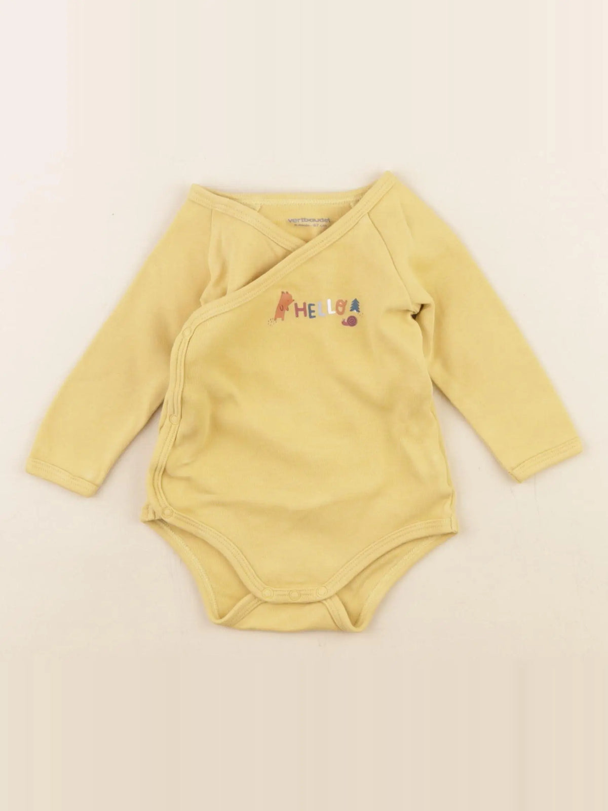 Vertbaudet - body jaune - 6 mois