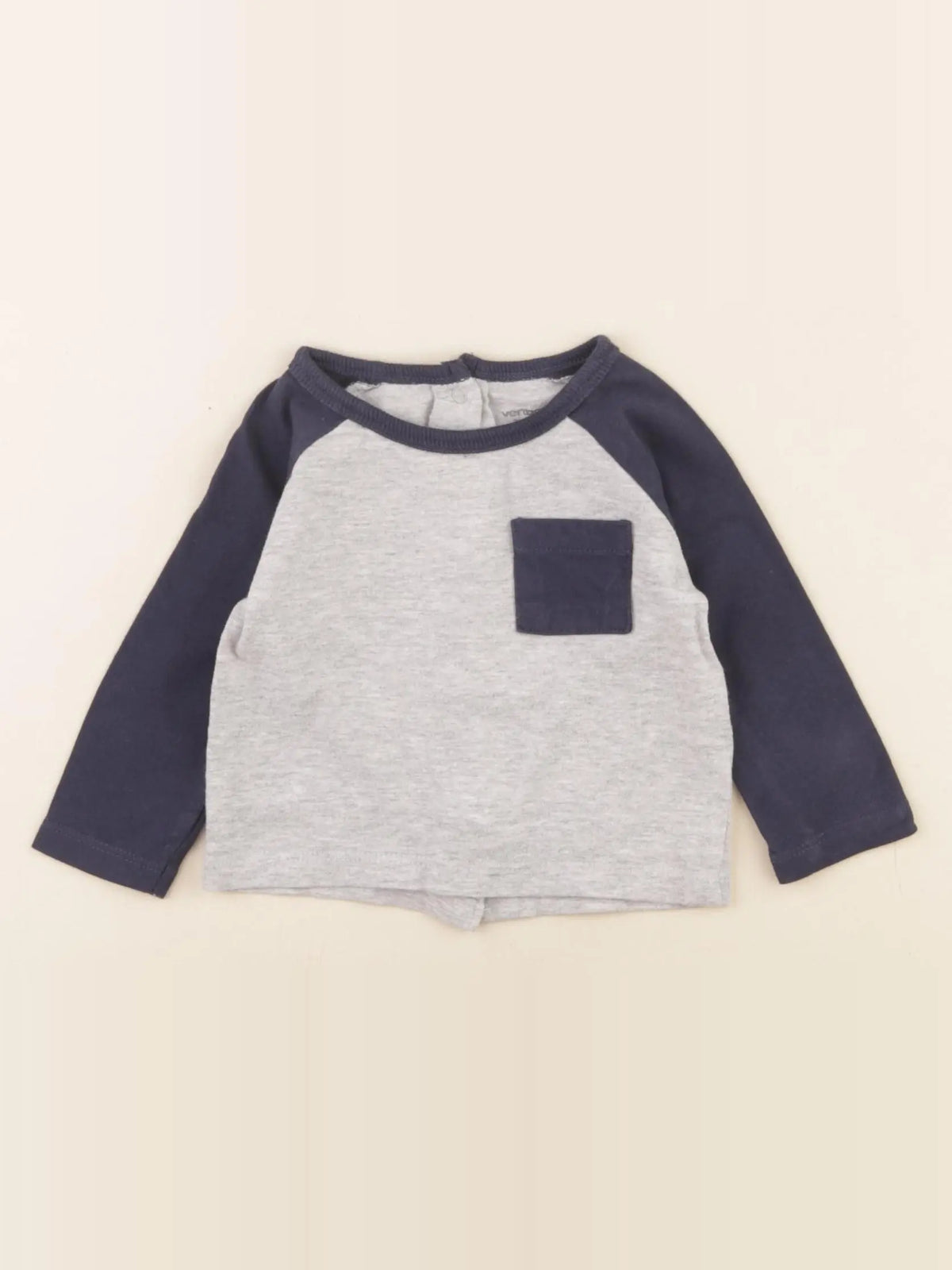 Vertbaudet - tee-shirt gris - 3 mois