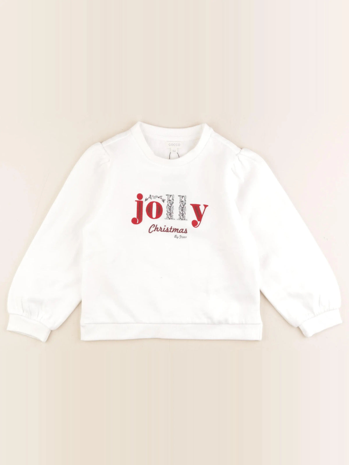 Gocco - sweat blanc - 5/6 ans