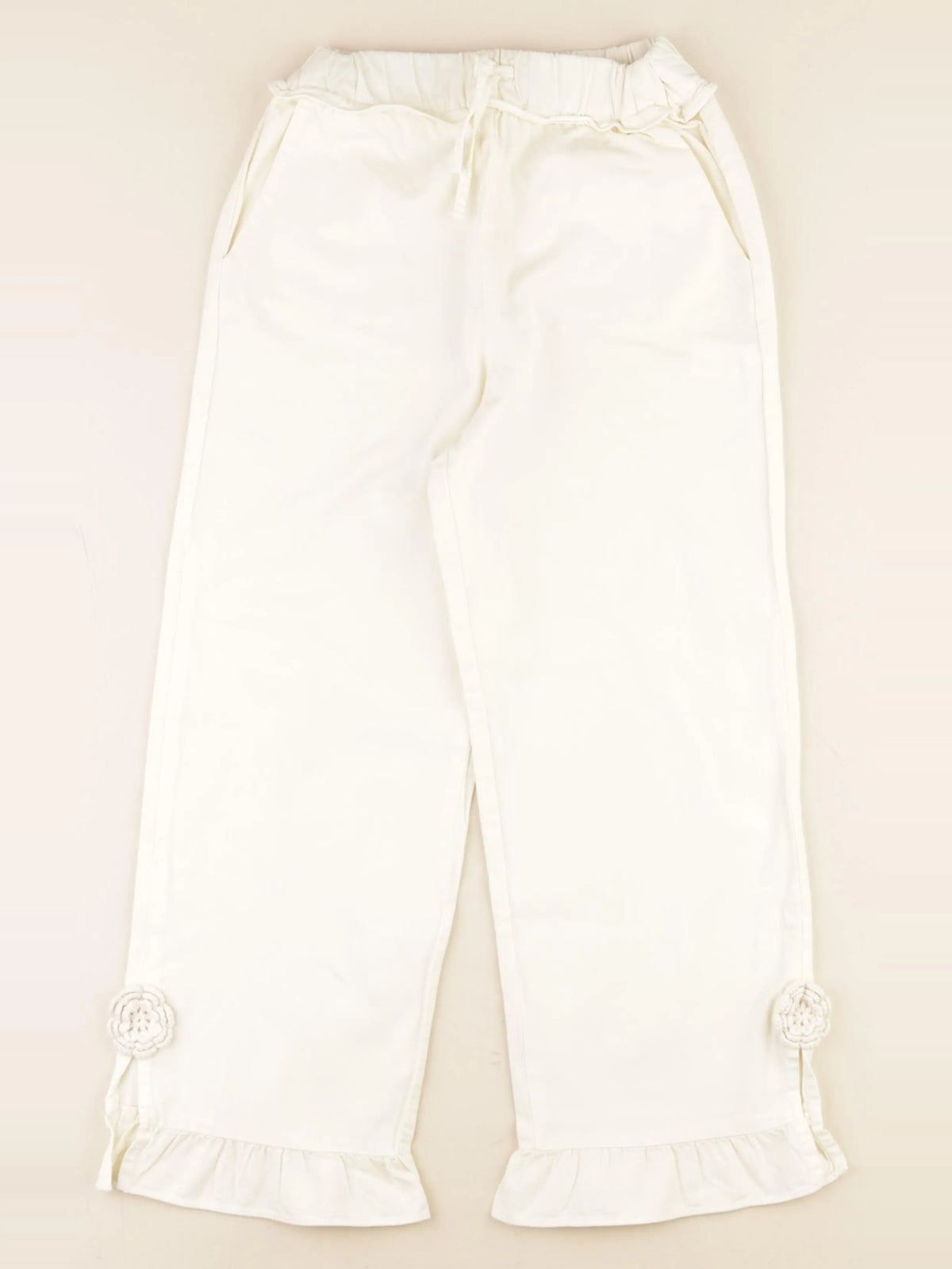 Zara - pantalon blanc - 8/9 ans
