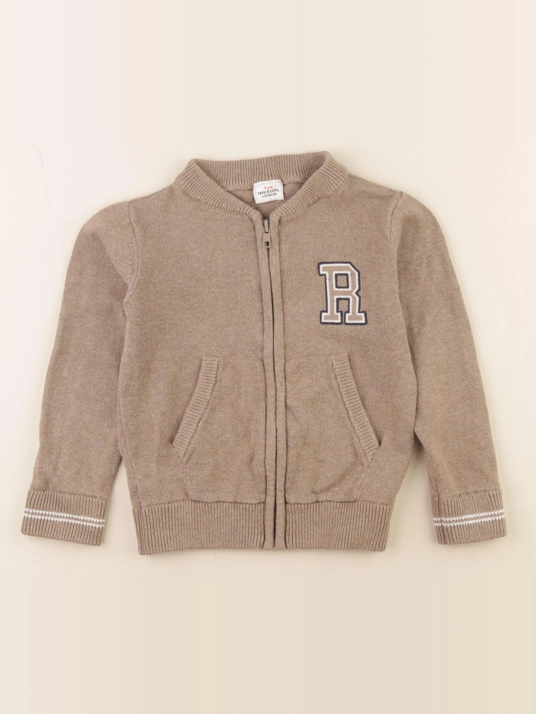 Tape à l'oeil - gilet marron - 4 ans