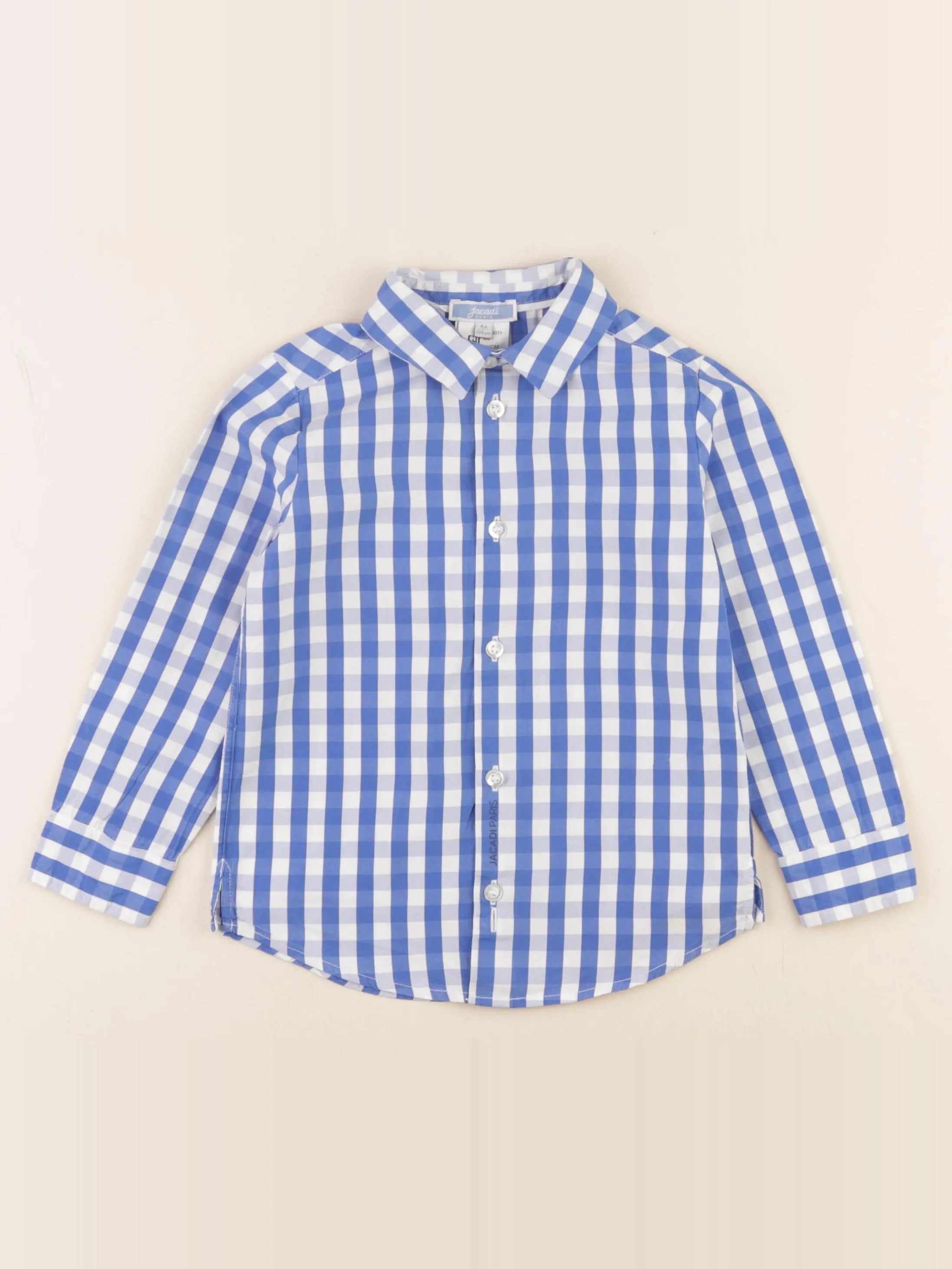 Jacadi - chemise bleu, blanc - 4 ans