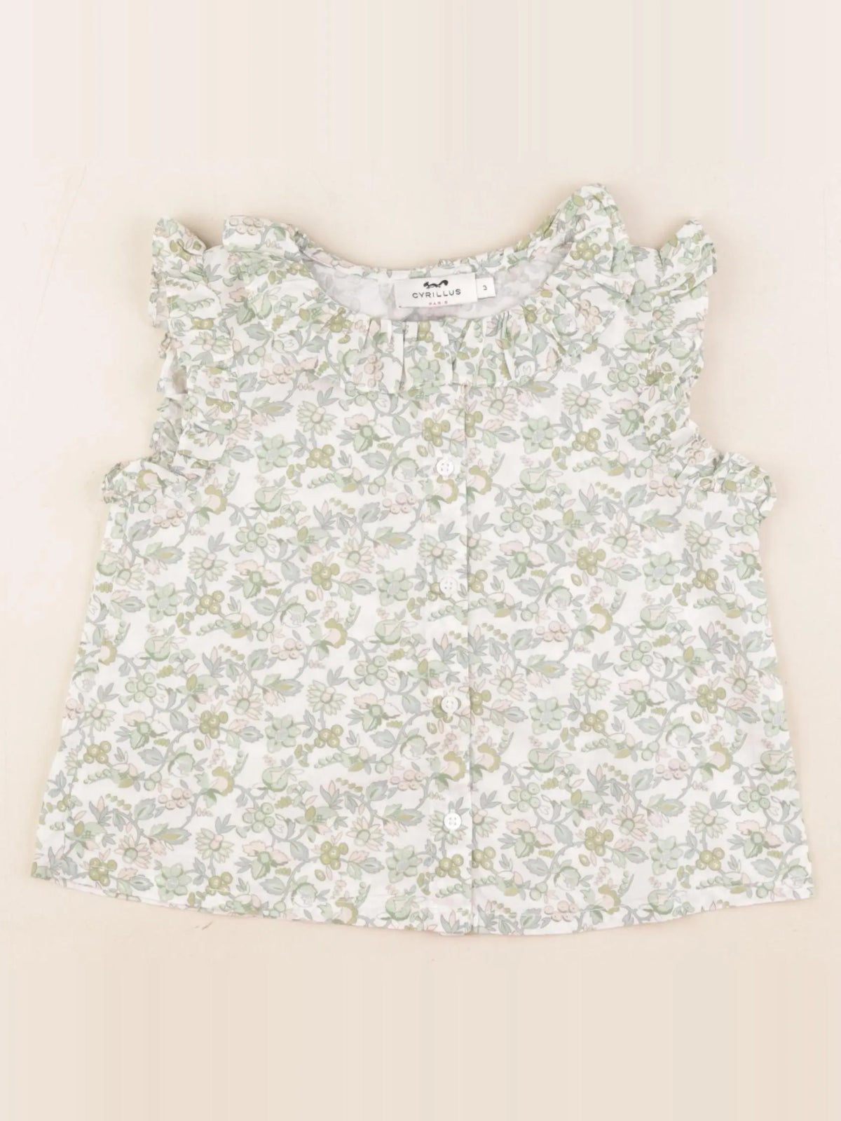 Cyrillus - chemise vert - 3 ans