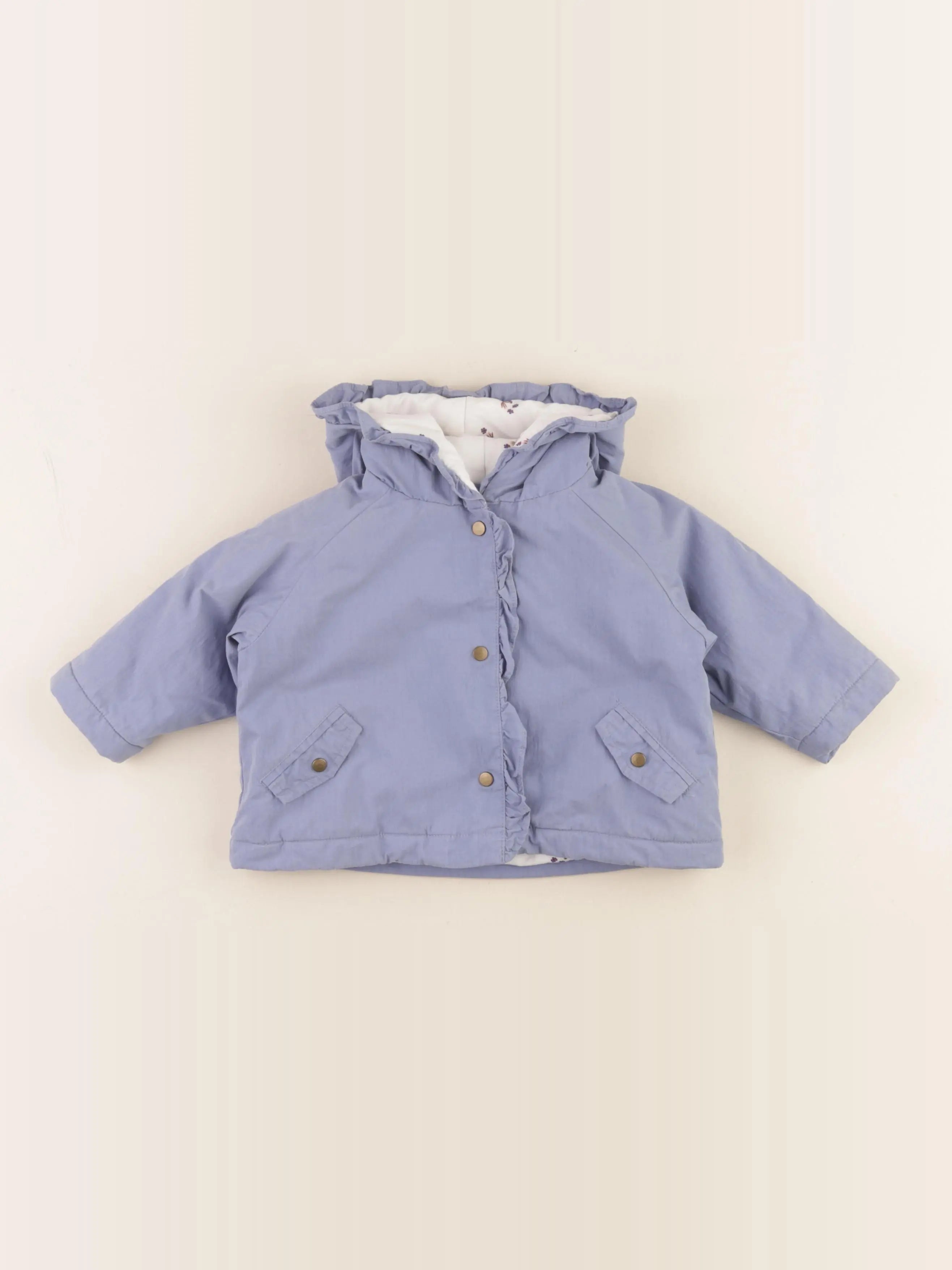 Cyrillus - parka bleu - 9 mois