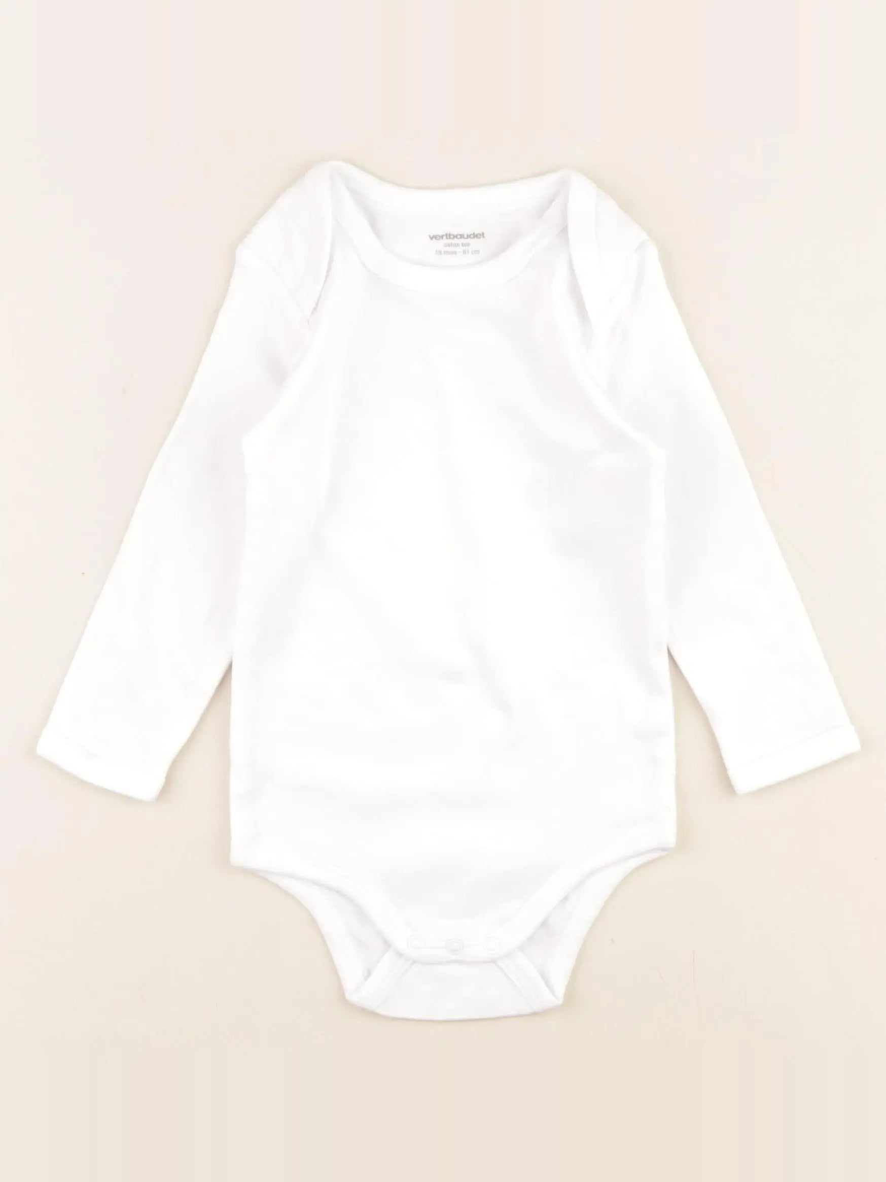 Vertbaudet - body blanc - 18 mois