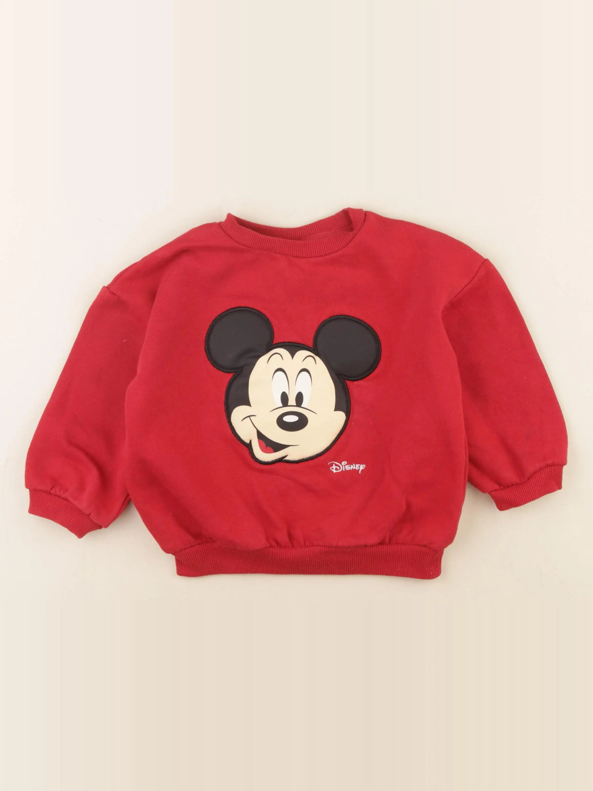 H&M - sweat rouge - 2/3 ans