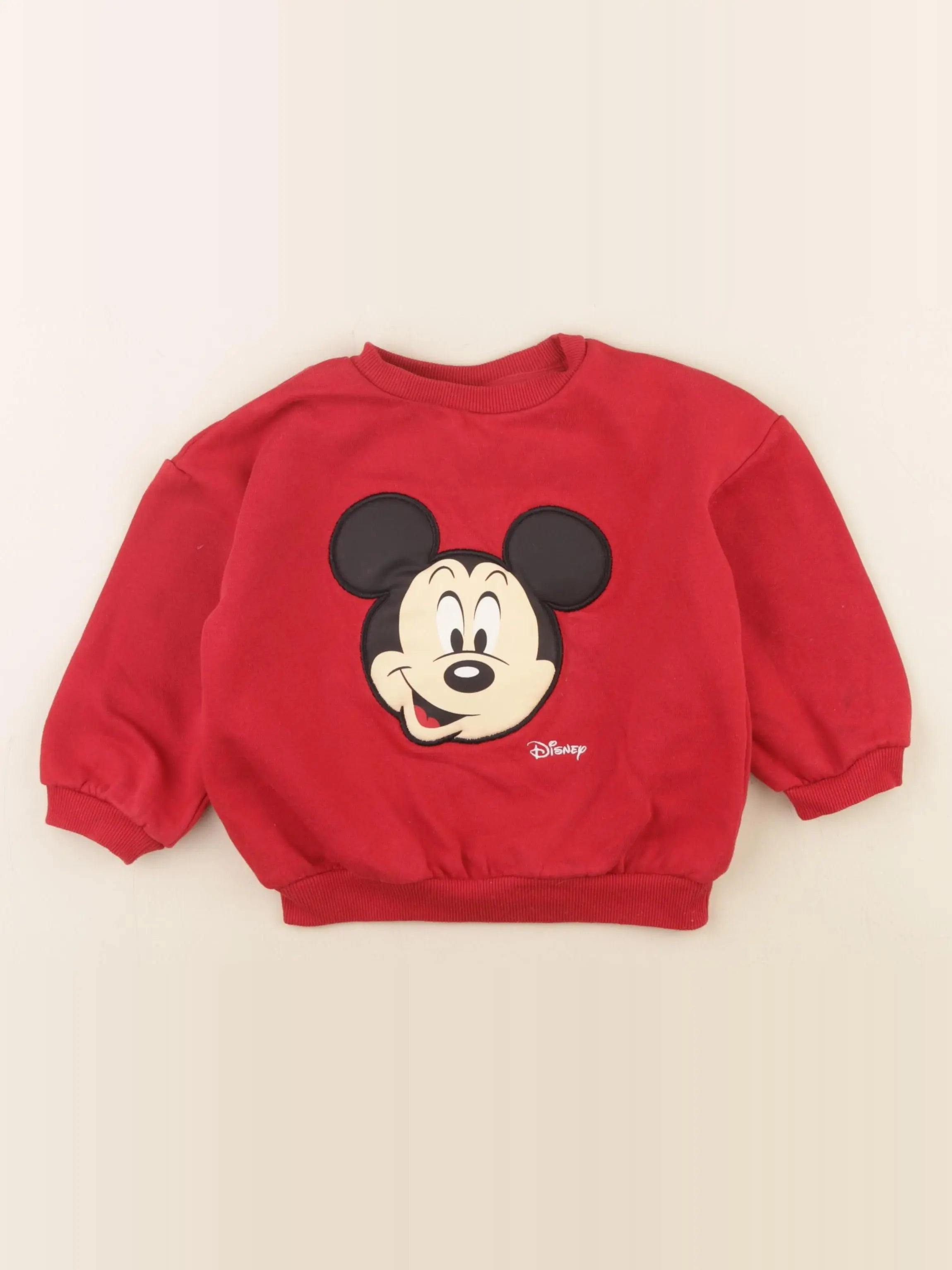 H&M - sweat rouge - 2/3 ans