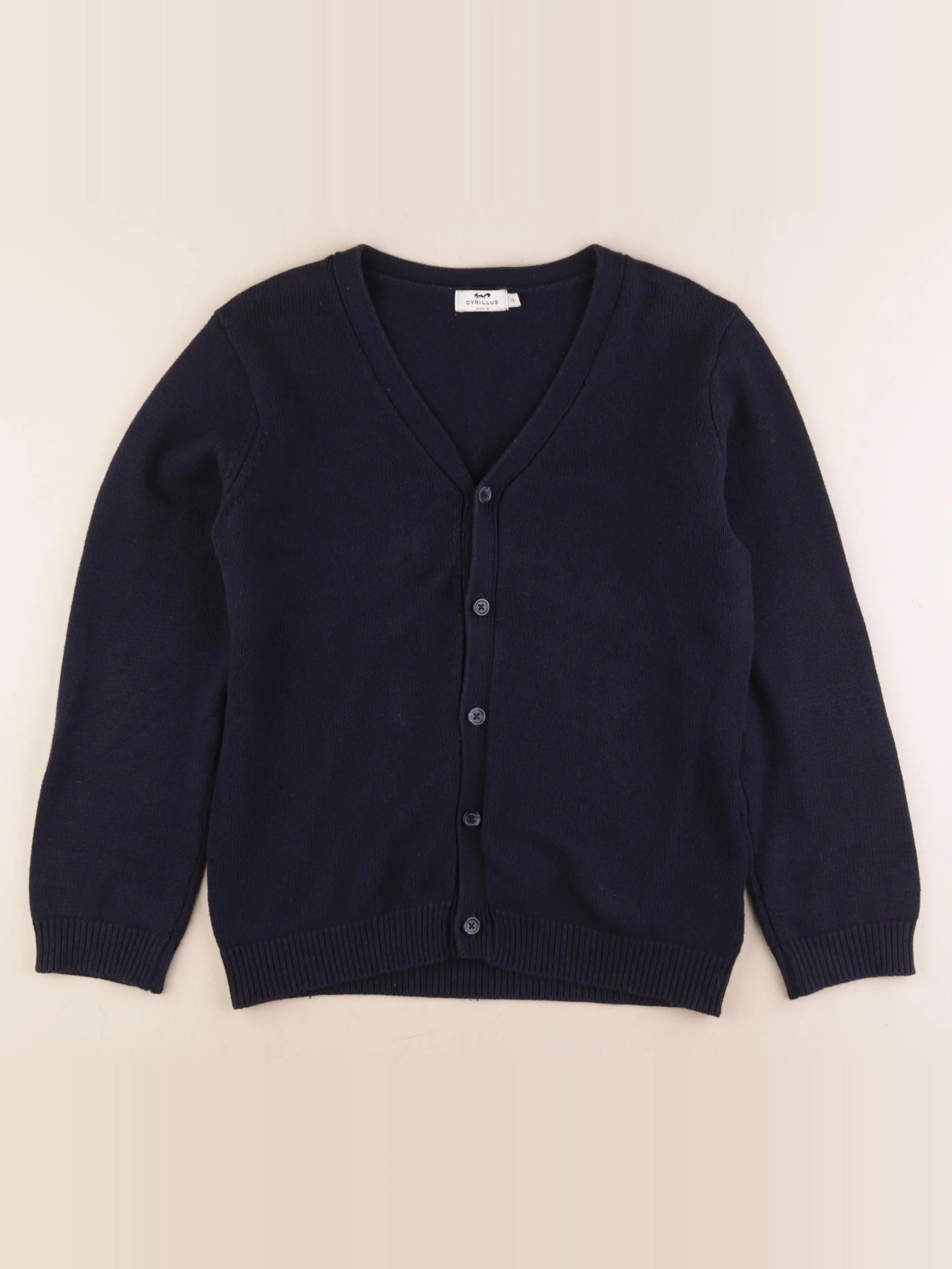 Cyrillus - gilet bleu - 12 ans