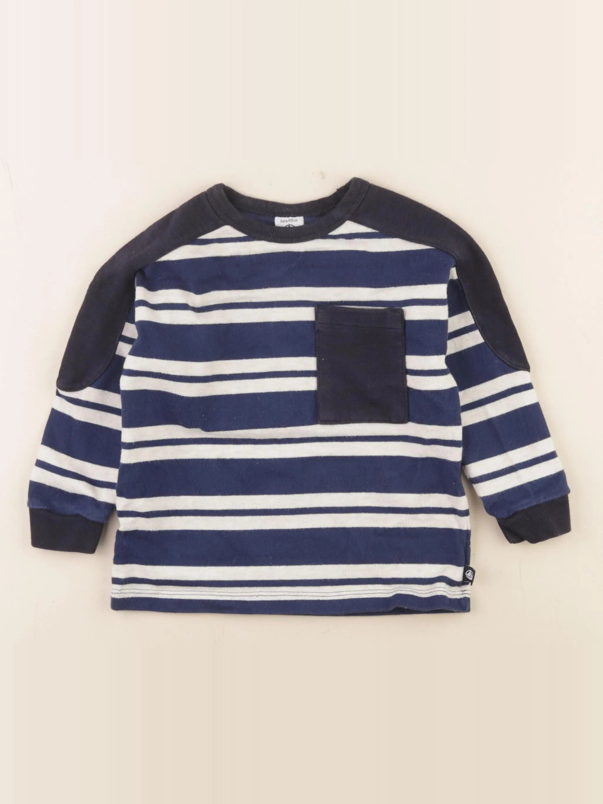 Petit Bateau - pull bleu - 3 ans