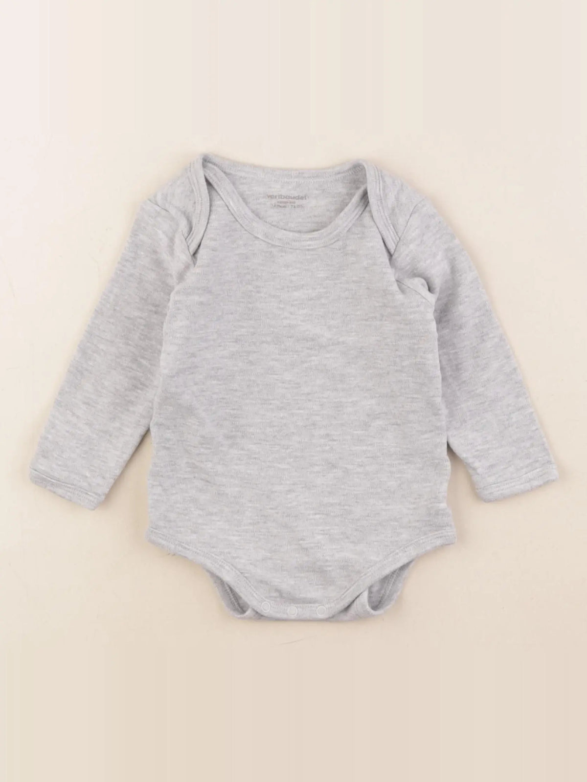 Vertbaudet - body gris - 12 mois