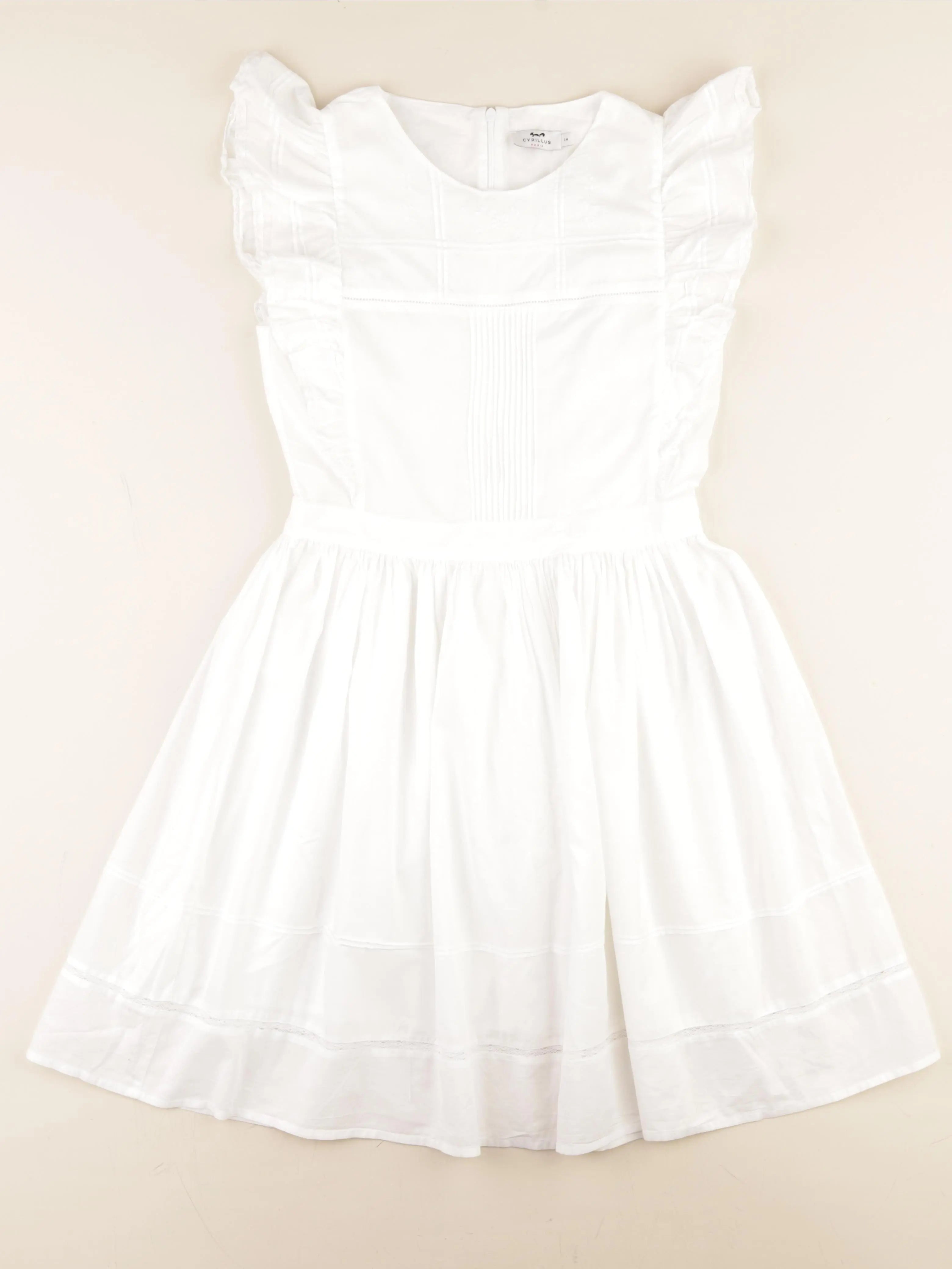 Cyrillus - robe blanc - 14 ans