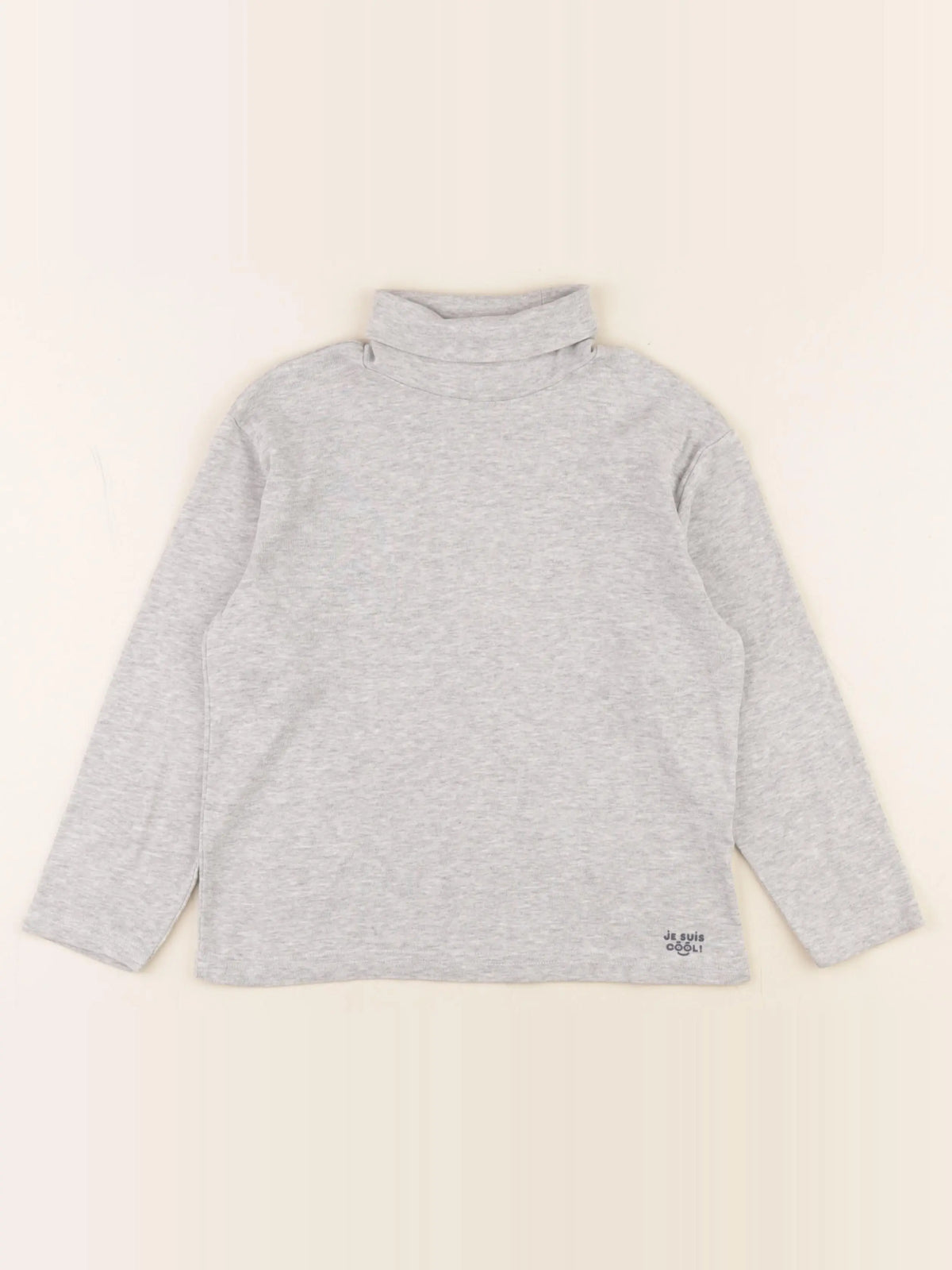 Vertbaudet - sous-pull gris - 8 ans