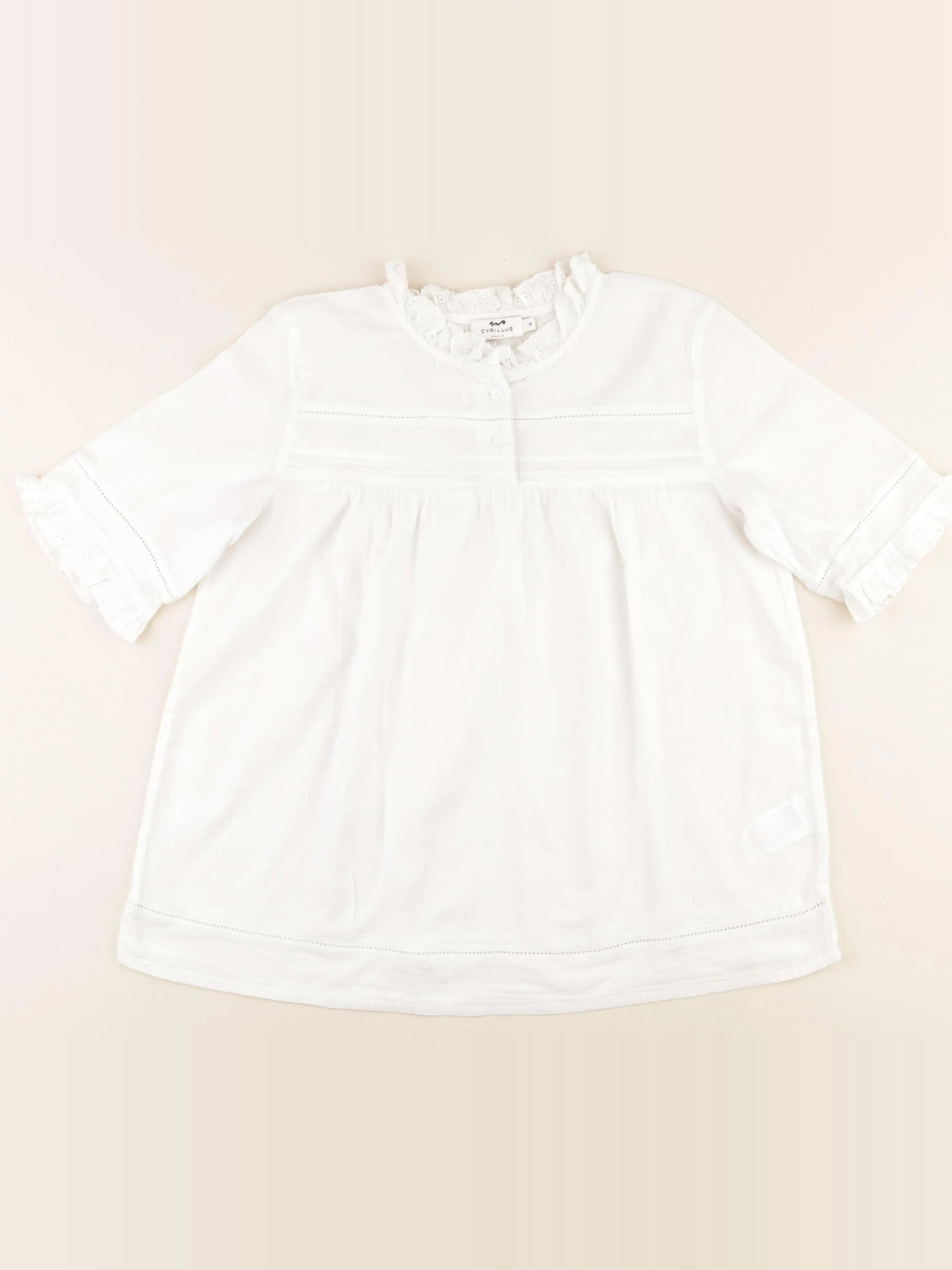 Cyrillus - blouse blanc - 16 ans